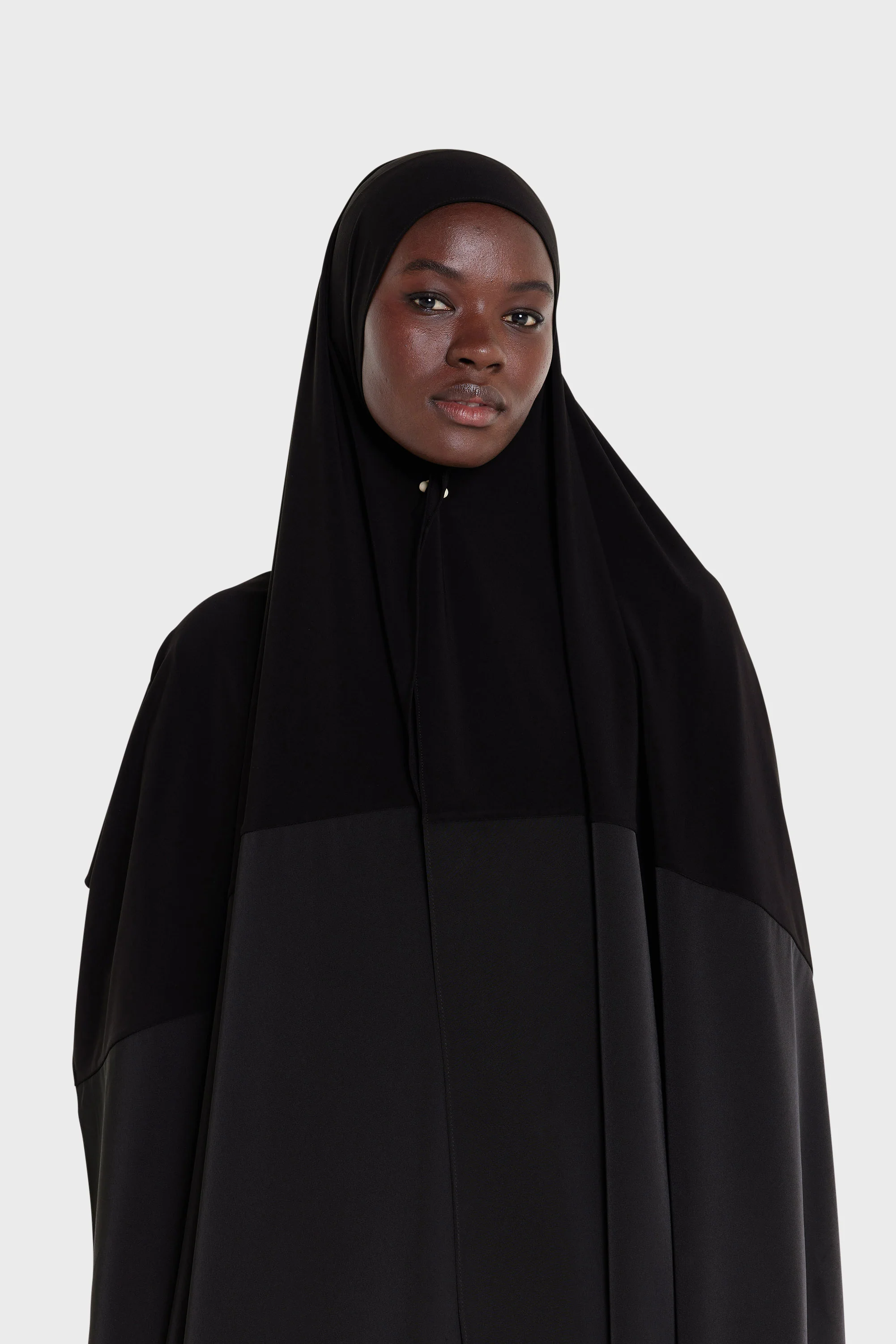 Satin Edge Scarf | Black - Image 2