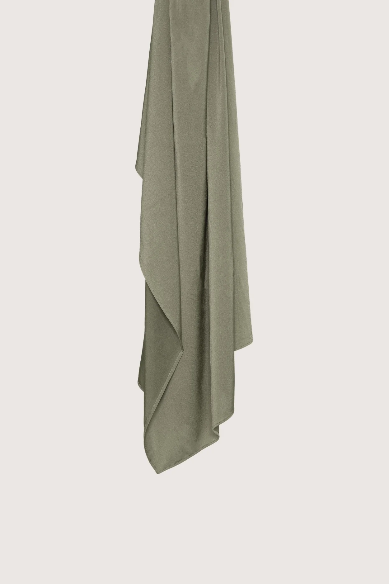 Satin Jersey Scarf | Green Stone