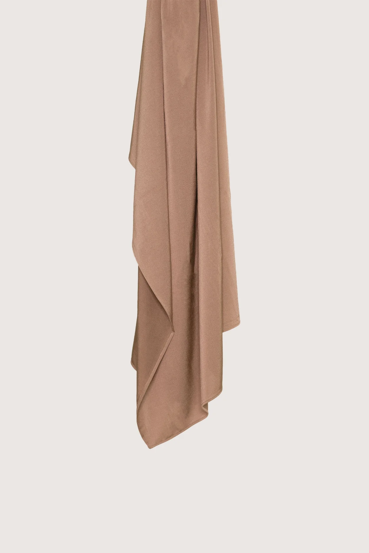 Satin Jersey Scarf | Mocha