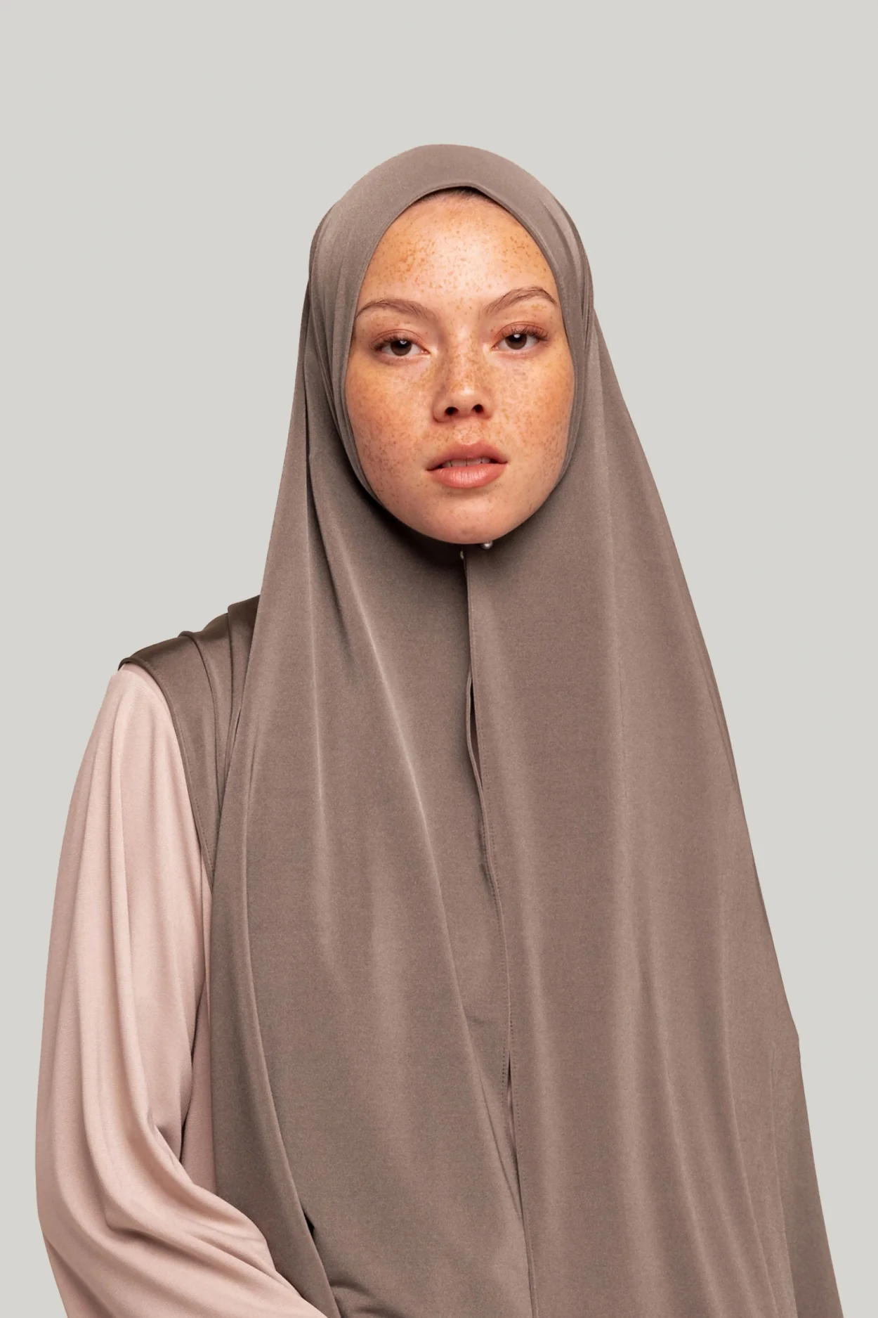Satin Jersey Scarf | Moss Green - Image 2