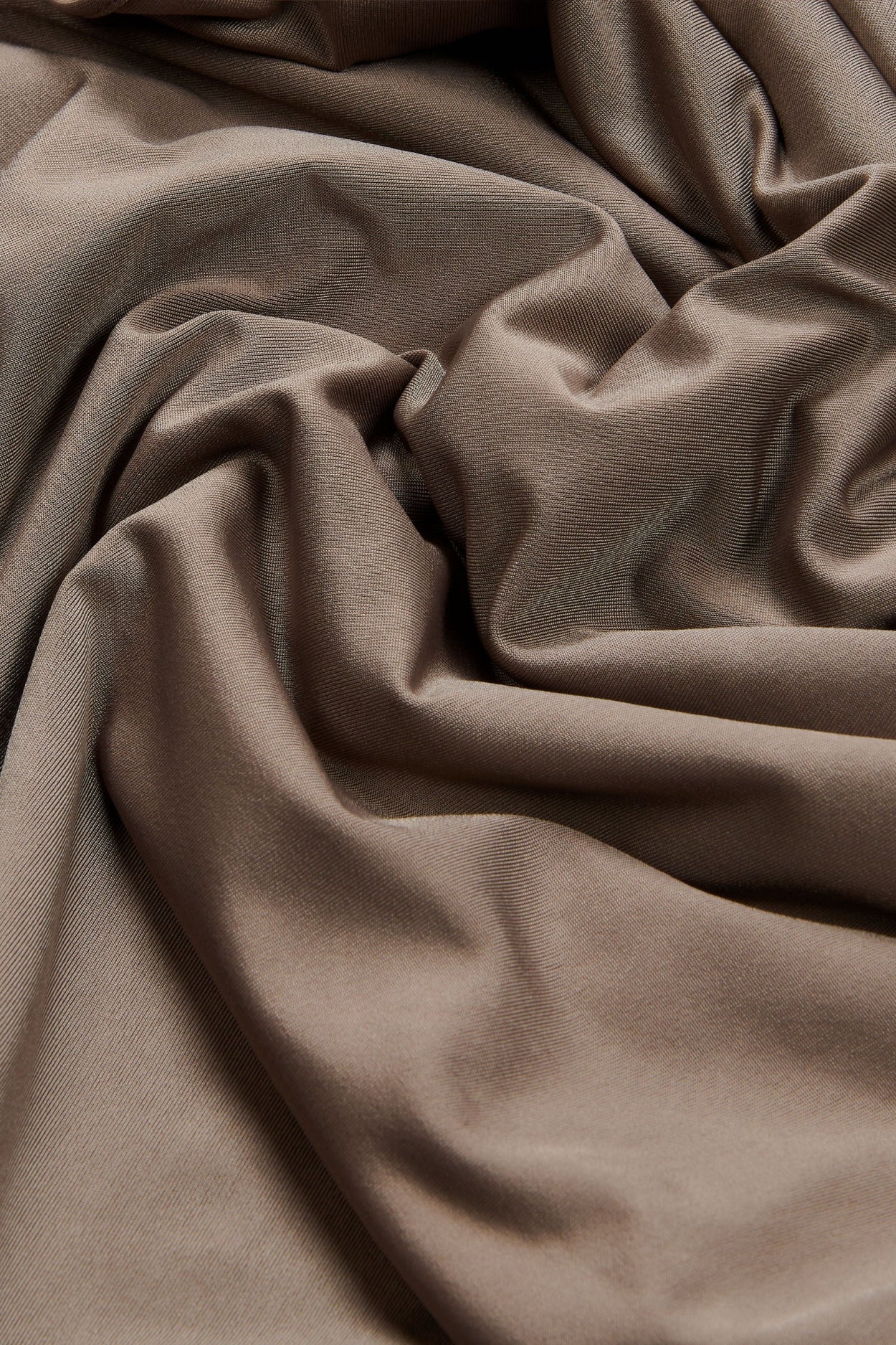 Satin Jersey Scarf | Walnut Brown - Image 3