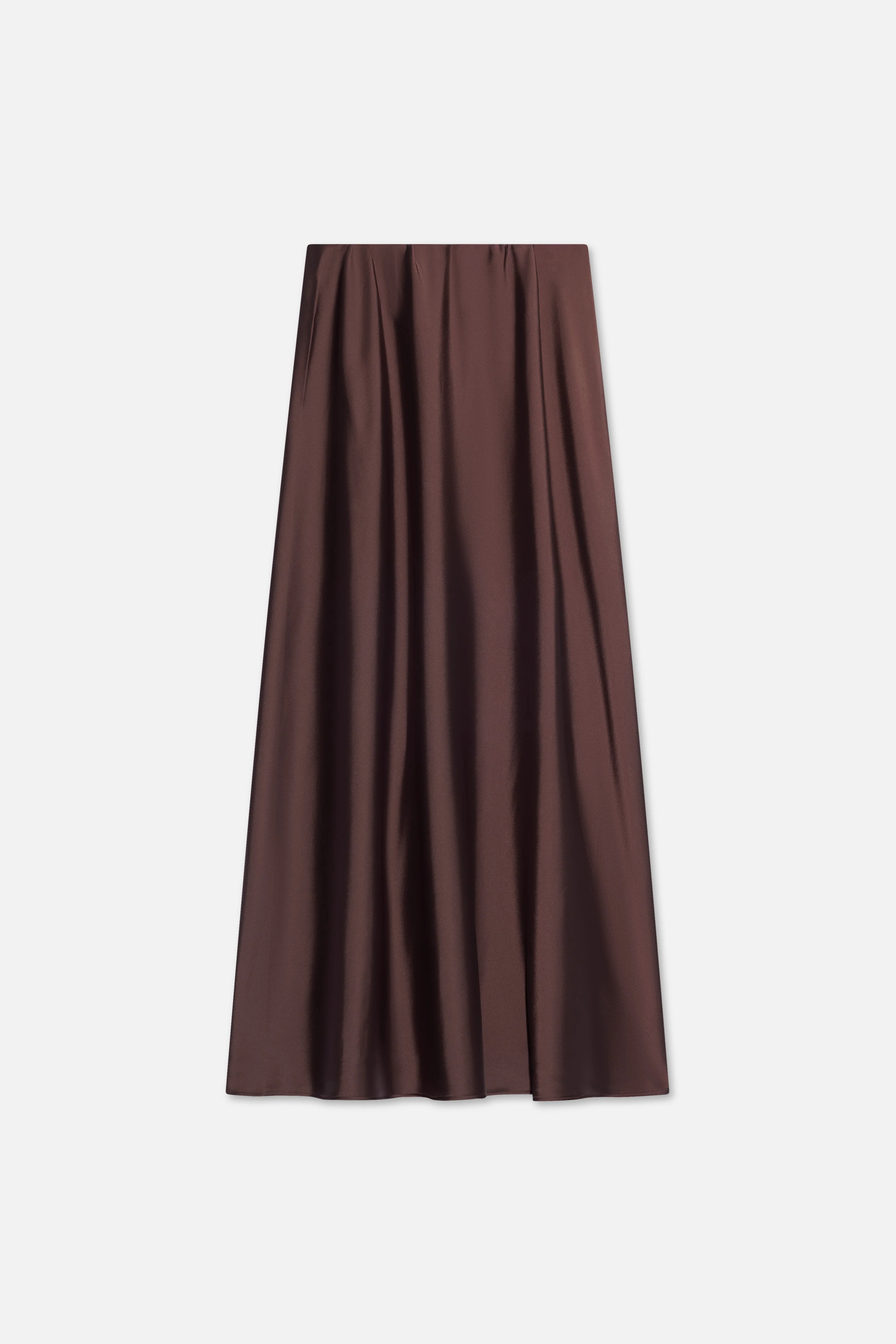 Satin Skirt | Dark Brown - Image 5