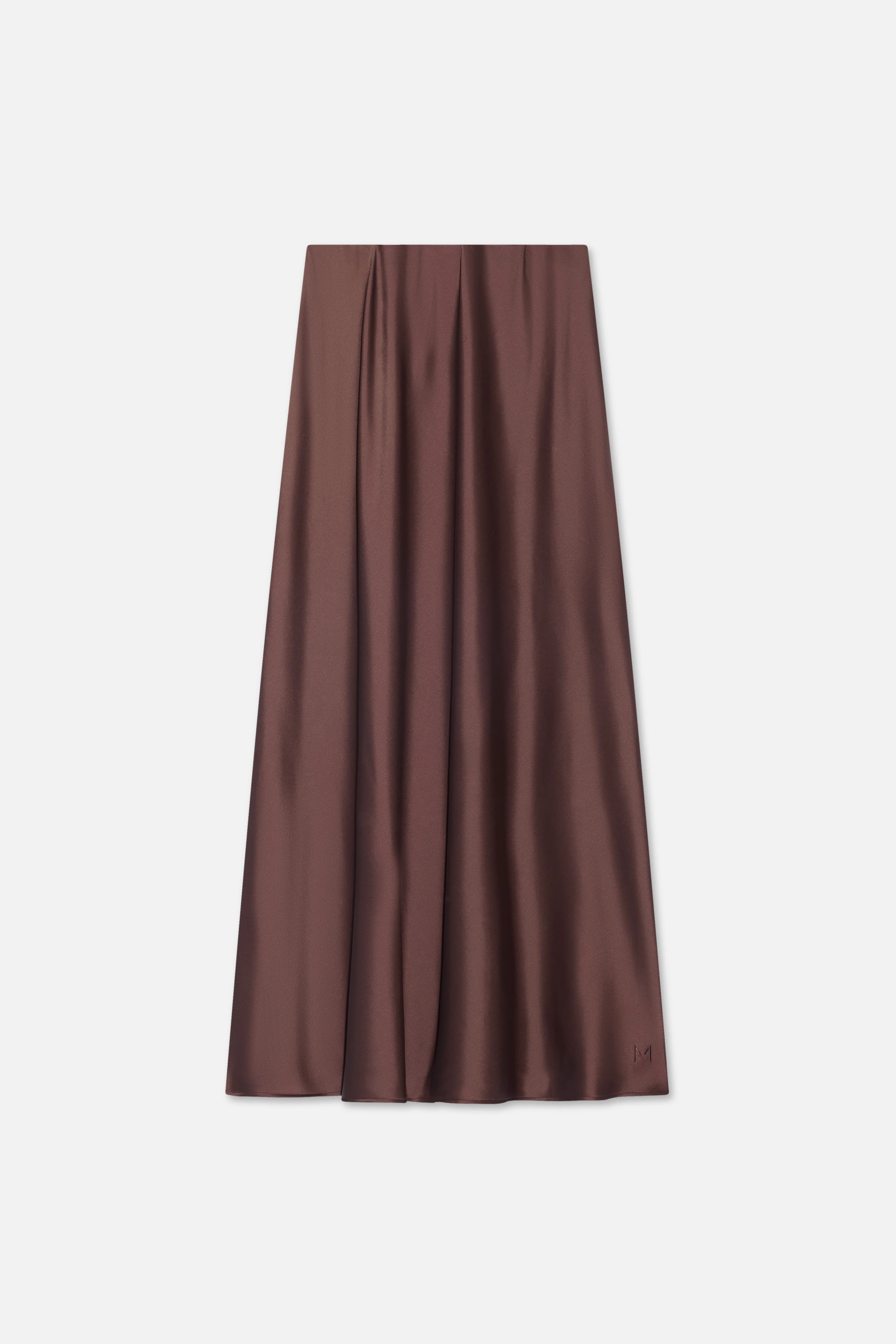 Satin Skirt | Dark Brown - Image 6