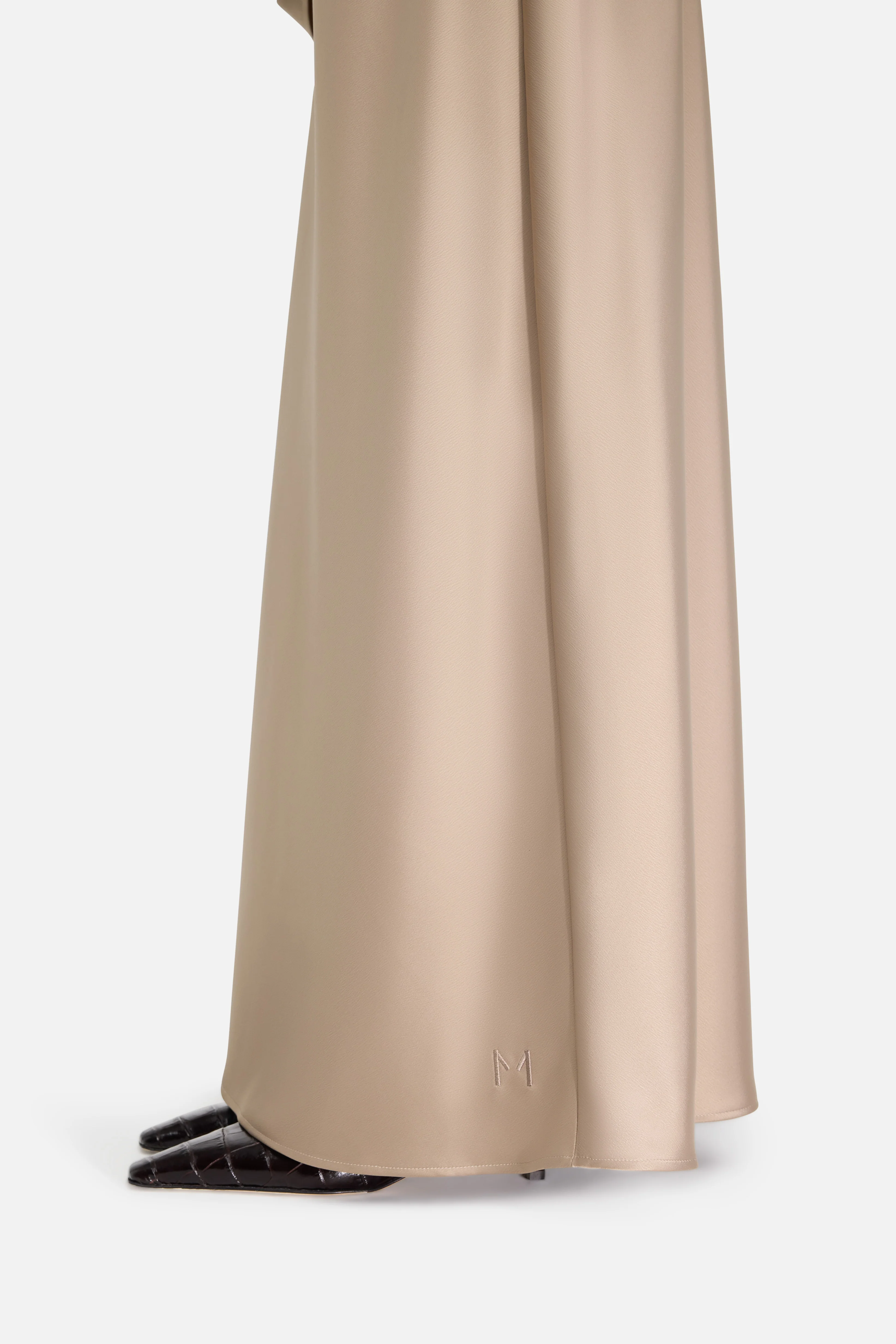 Satin Skirt | Khaki - Image 3