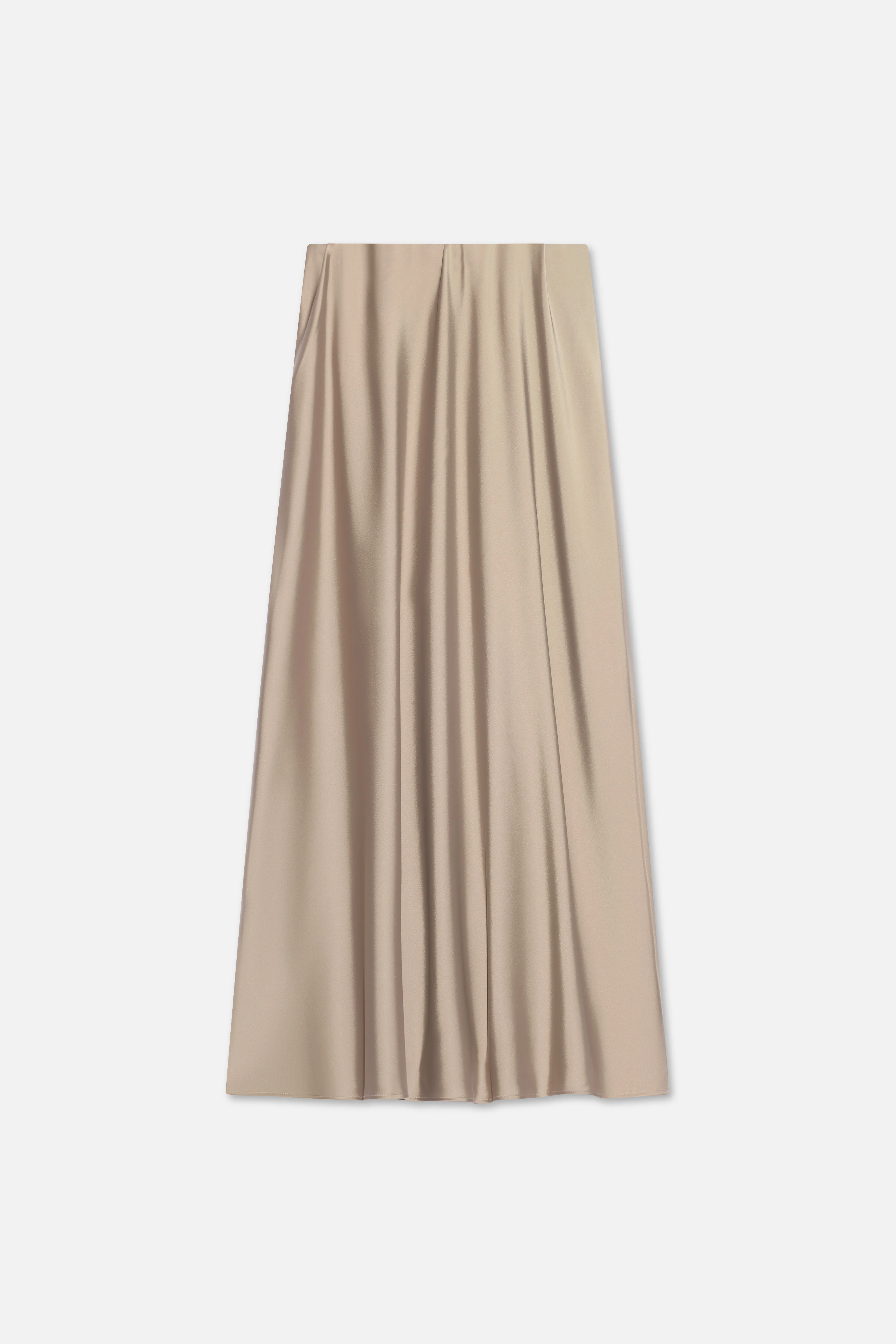 Satin Skirt | Khaki - Image 5