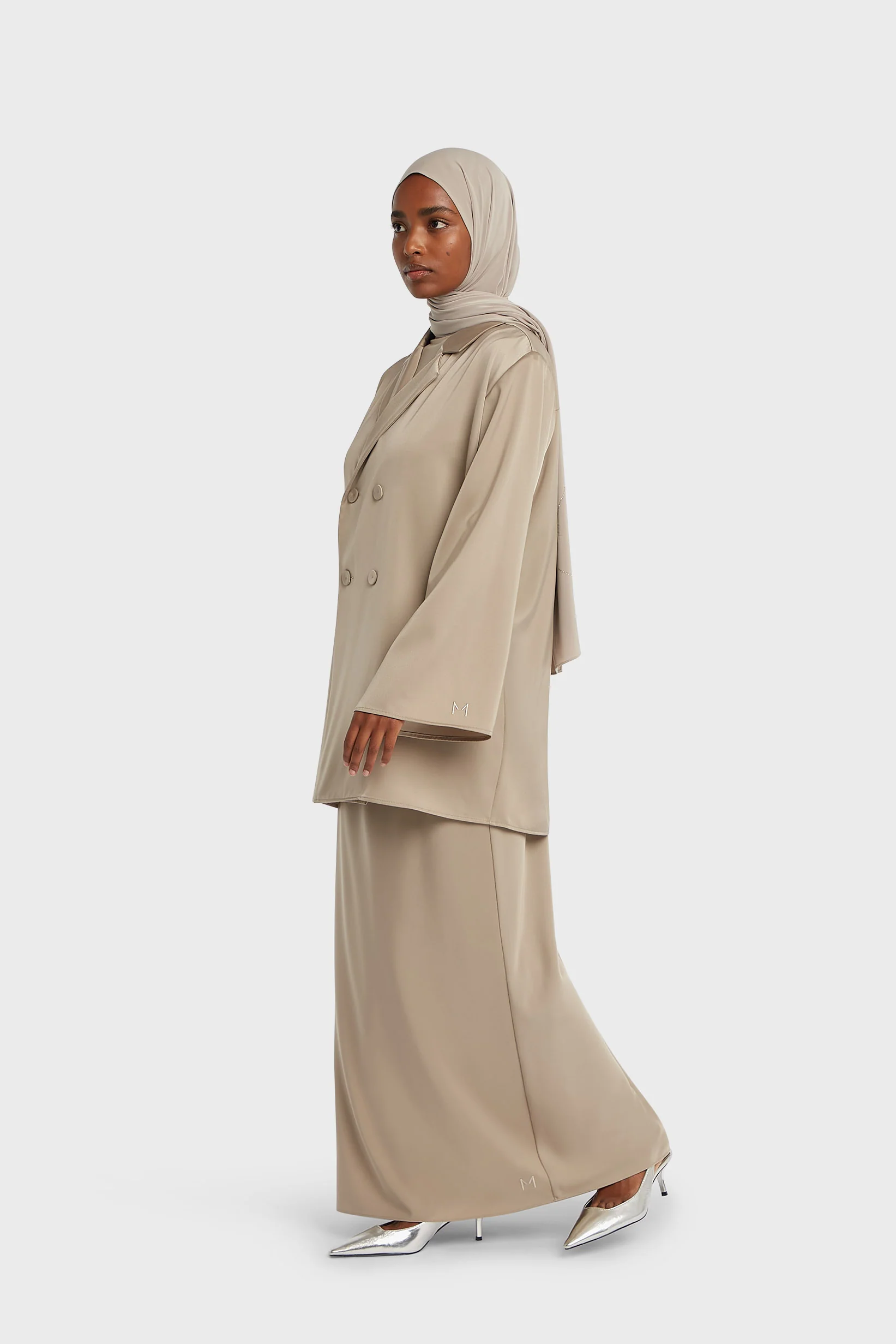Satin Skirt | Mink - Image 2