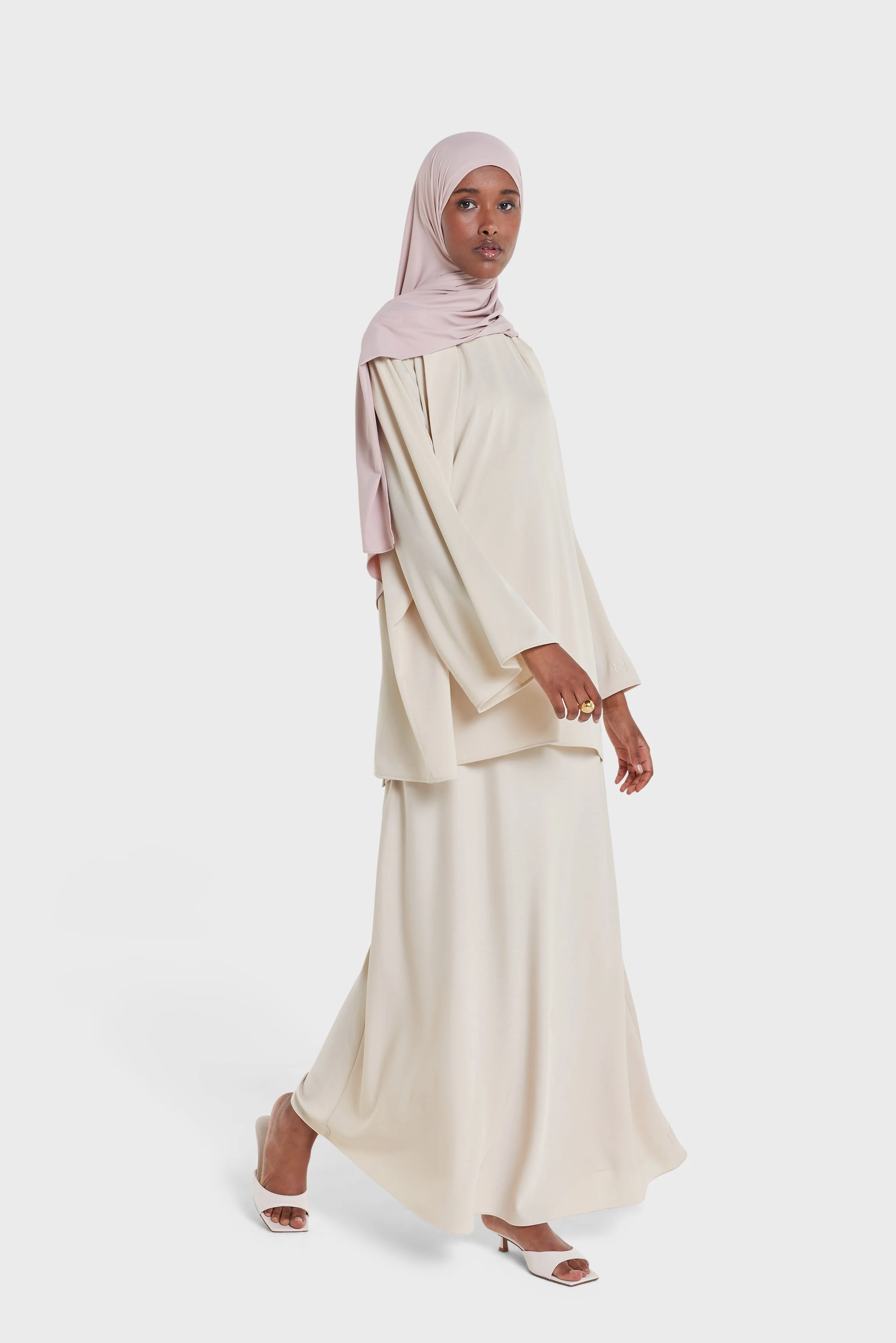 Satin Skirt | Sand - Image 2