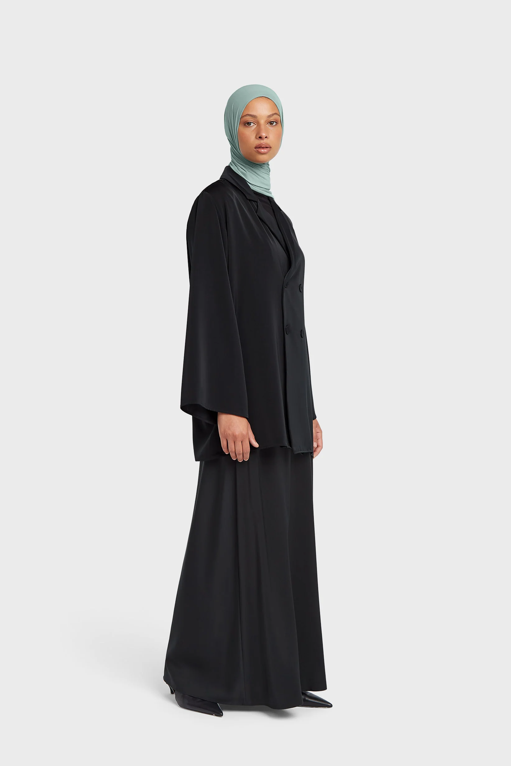 Satin Skirt | Soft Black - Image 2