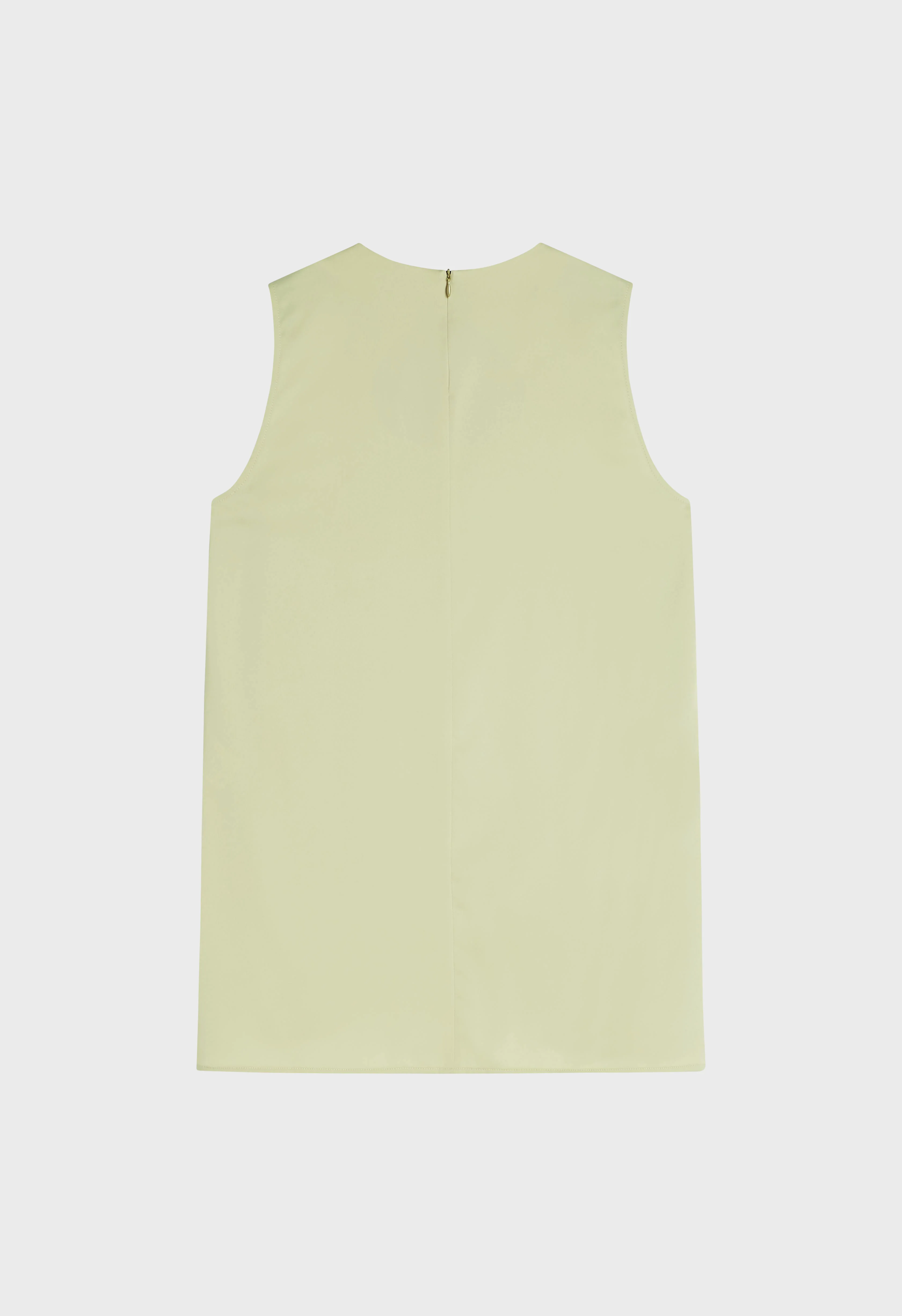 Satin Sleeveless Top | Soft Khaki - Image 4