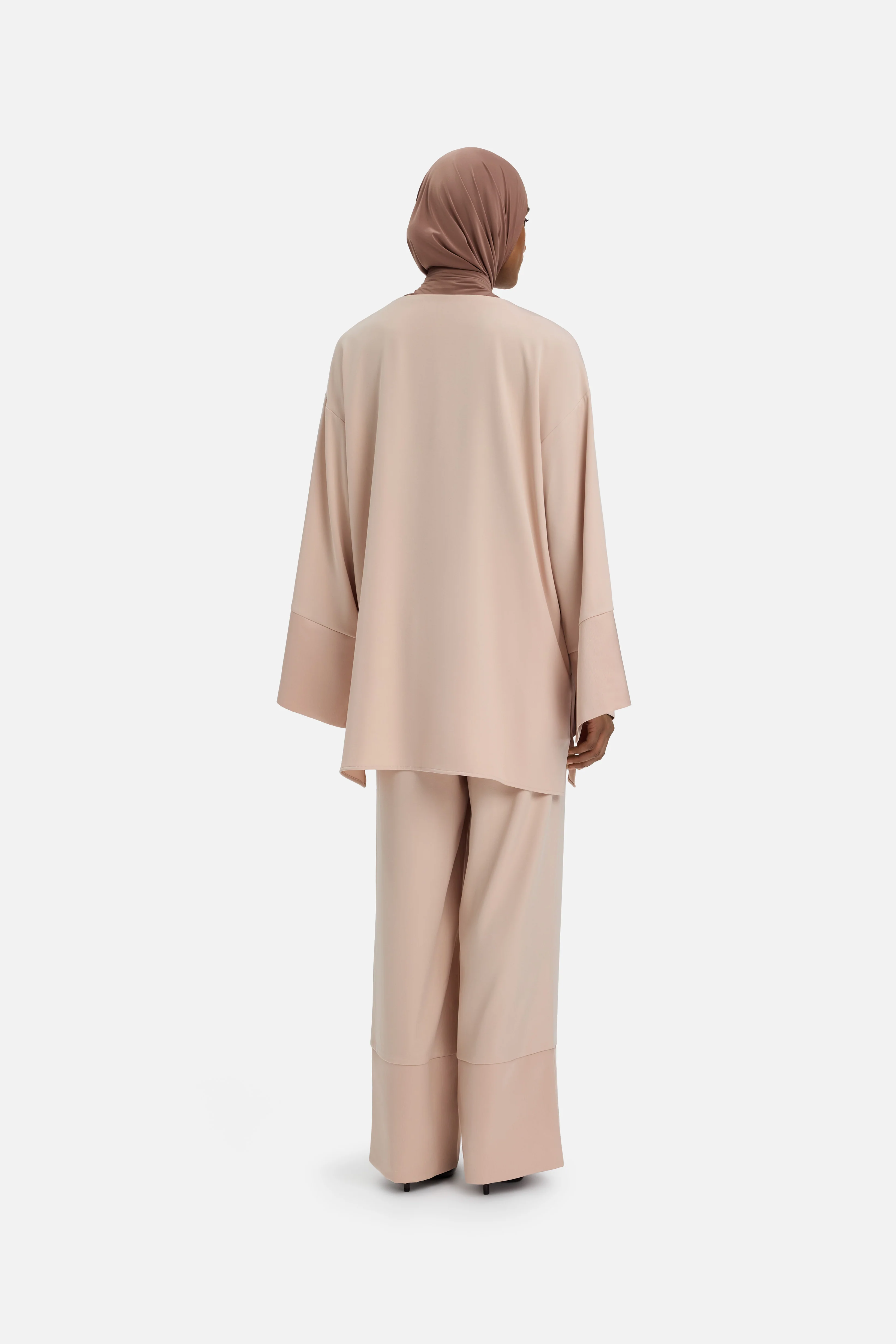 Satin Trim Blouse | Dark Rose - Image 2