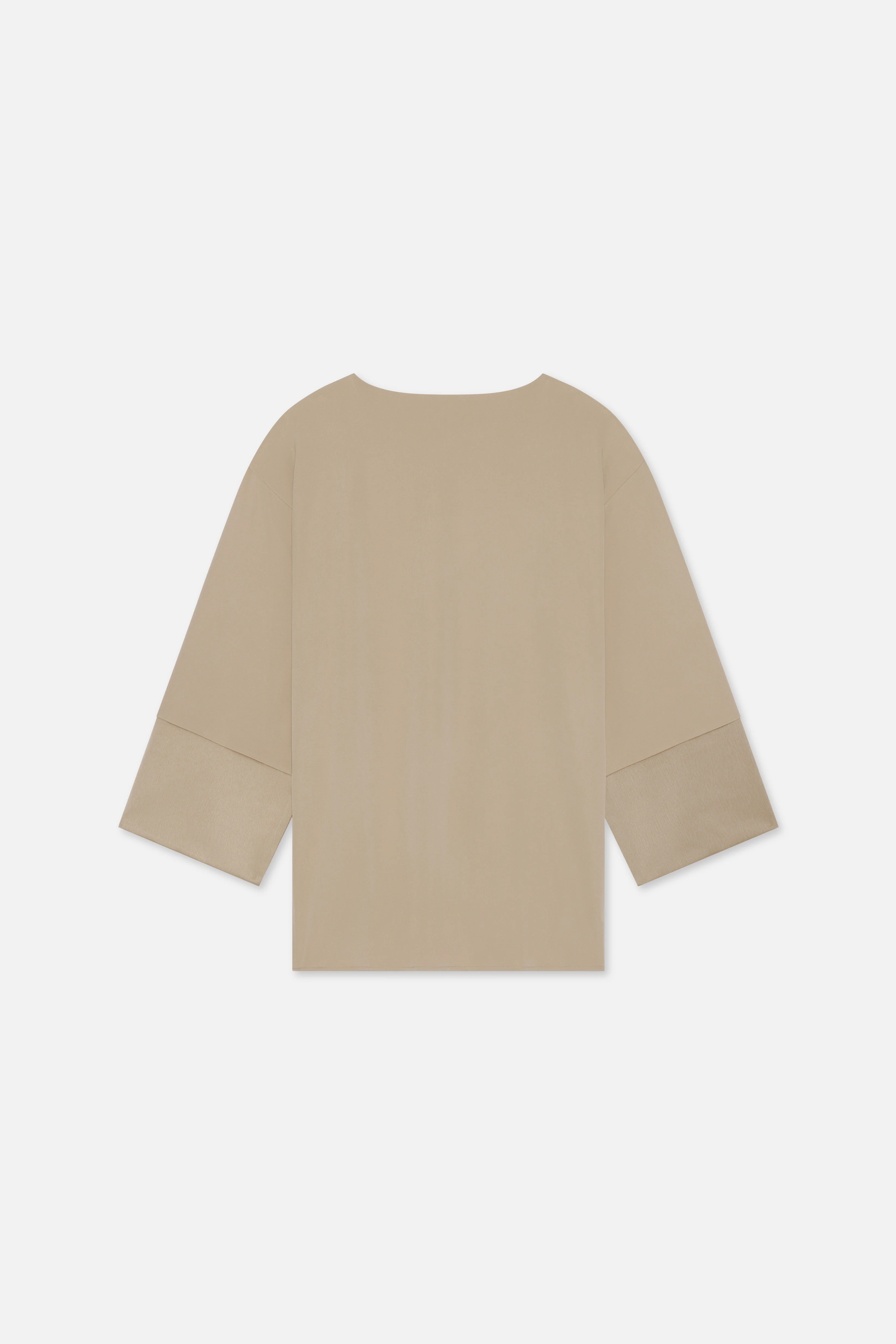 Satin Trim Blouse | Mocha - Image 6