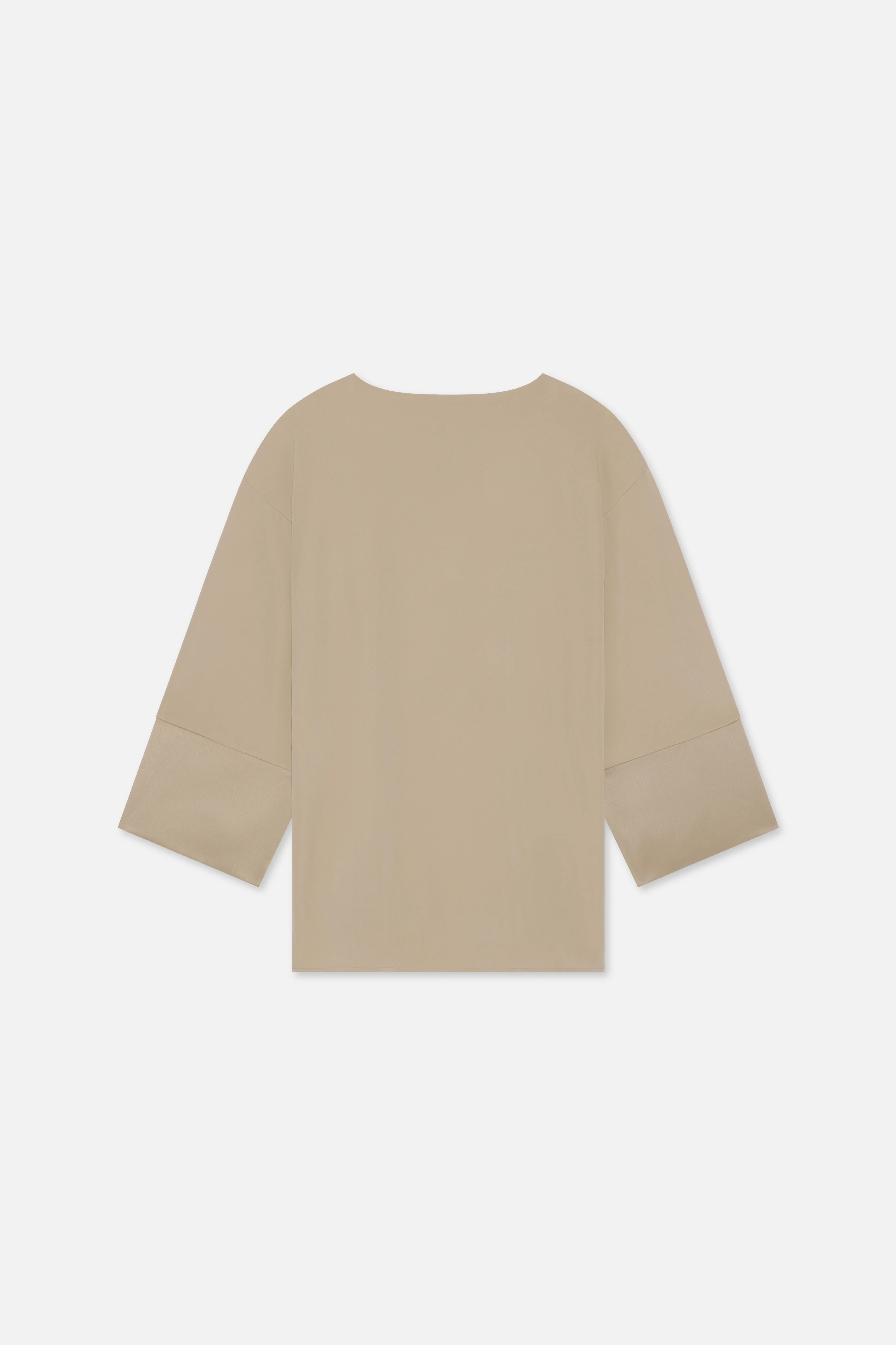 Satin Trim Blouse | Mocha - Image 7