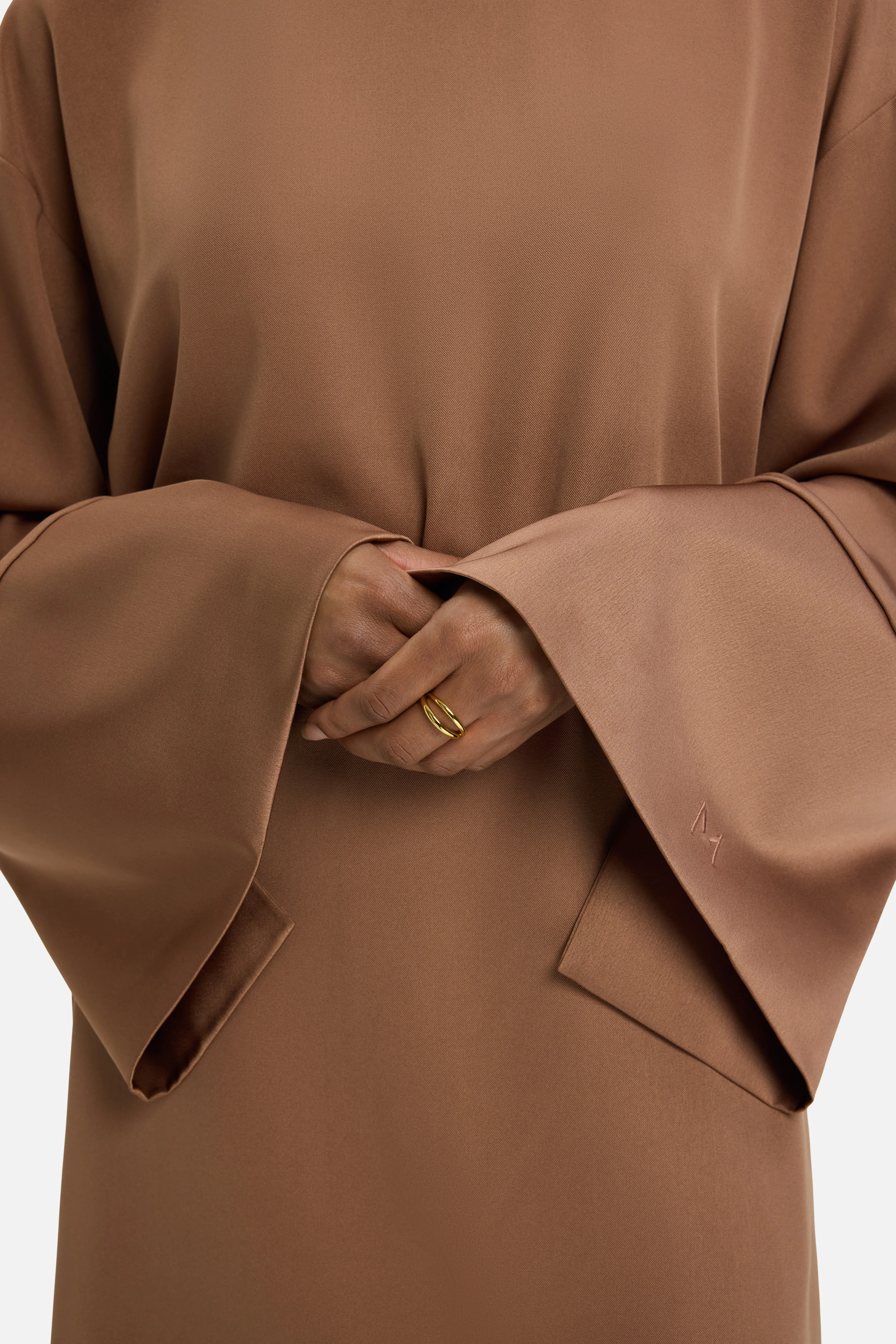 Satin Trim Blouse | Soft Bordeaux - Image 3
