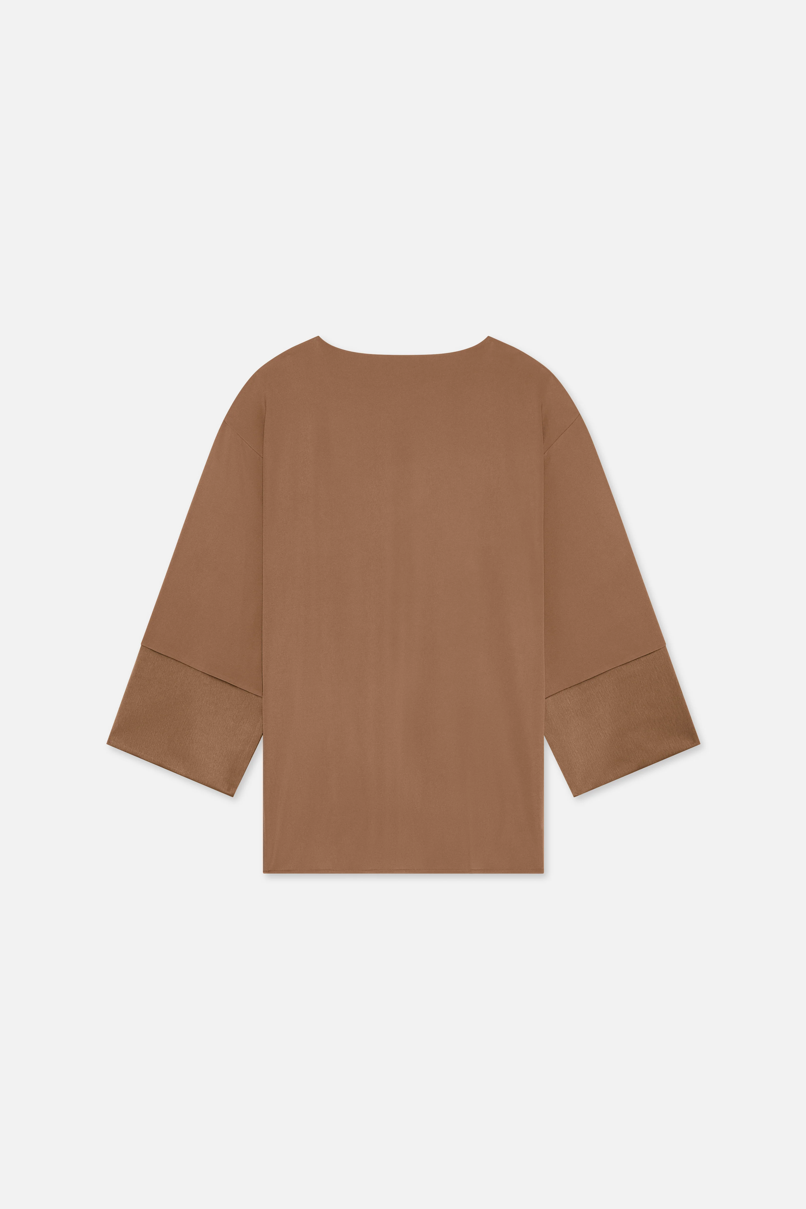 Satin Trim Blouse | Soft Bordeaux - Image 6