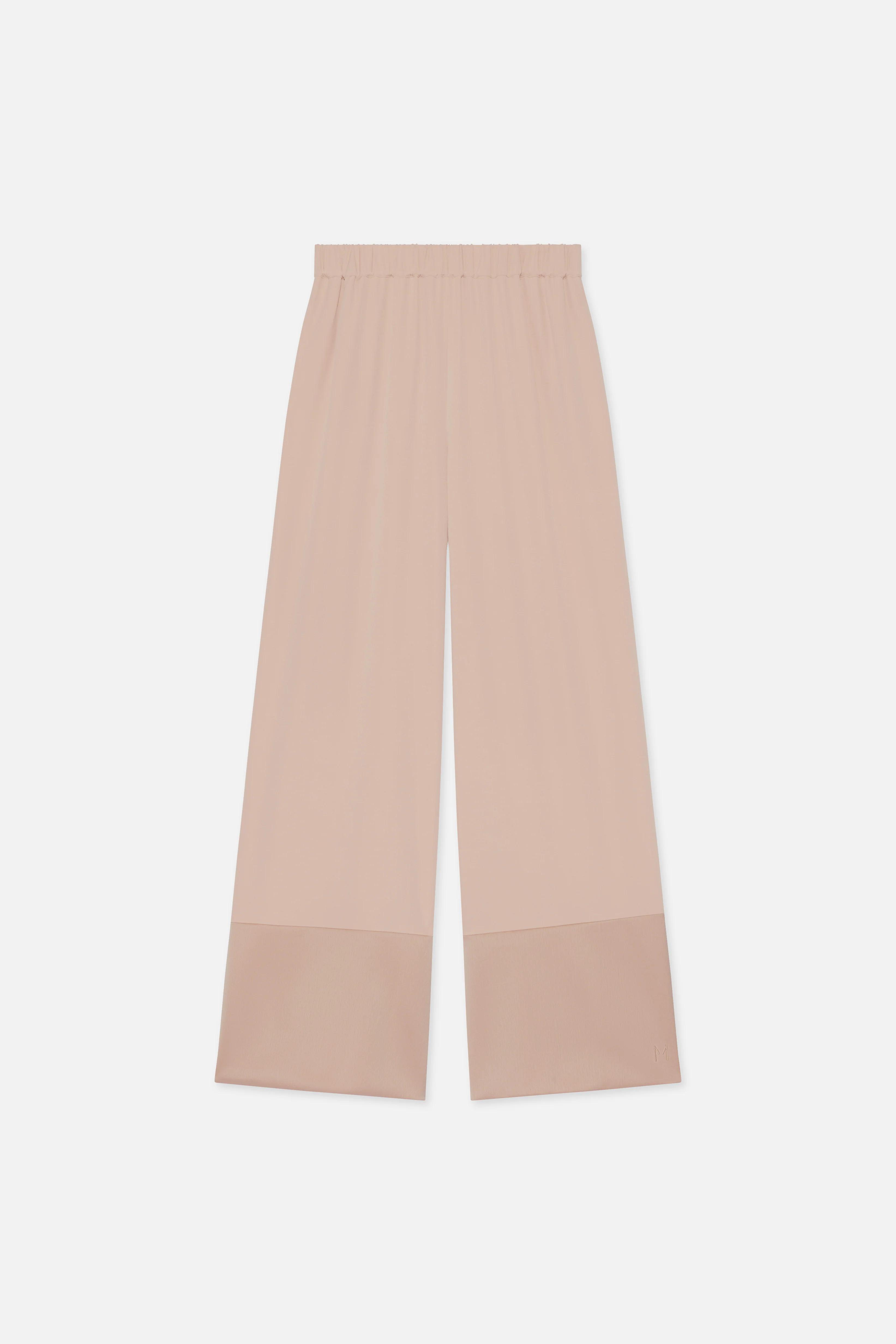 Satin Trim Trouser | Dark Rose - Image 5