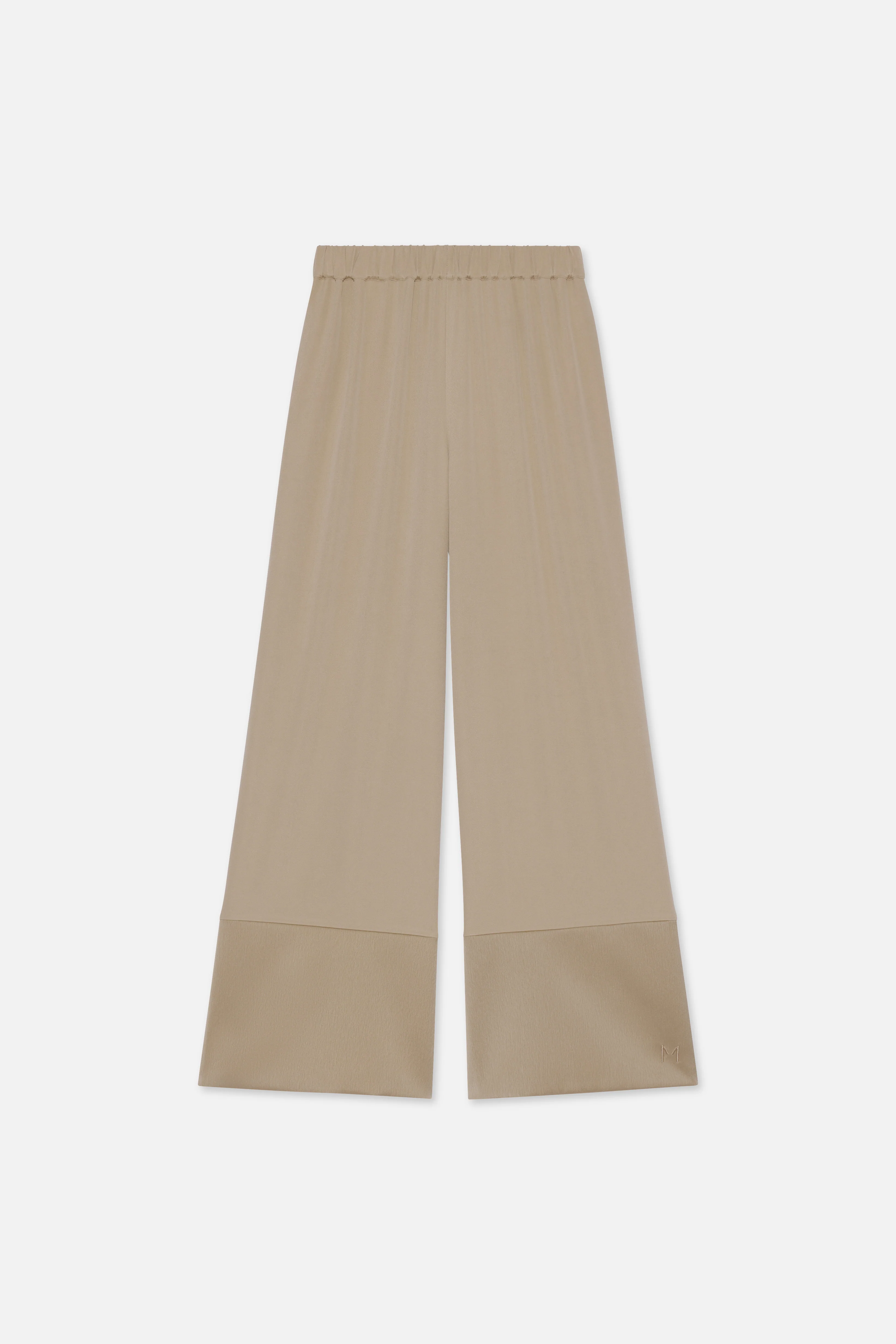 Satin Trim Trouser | Mocha - Image 5