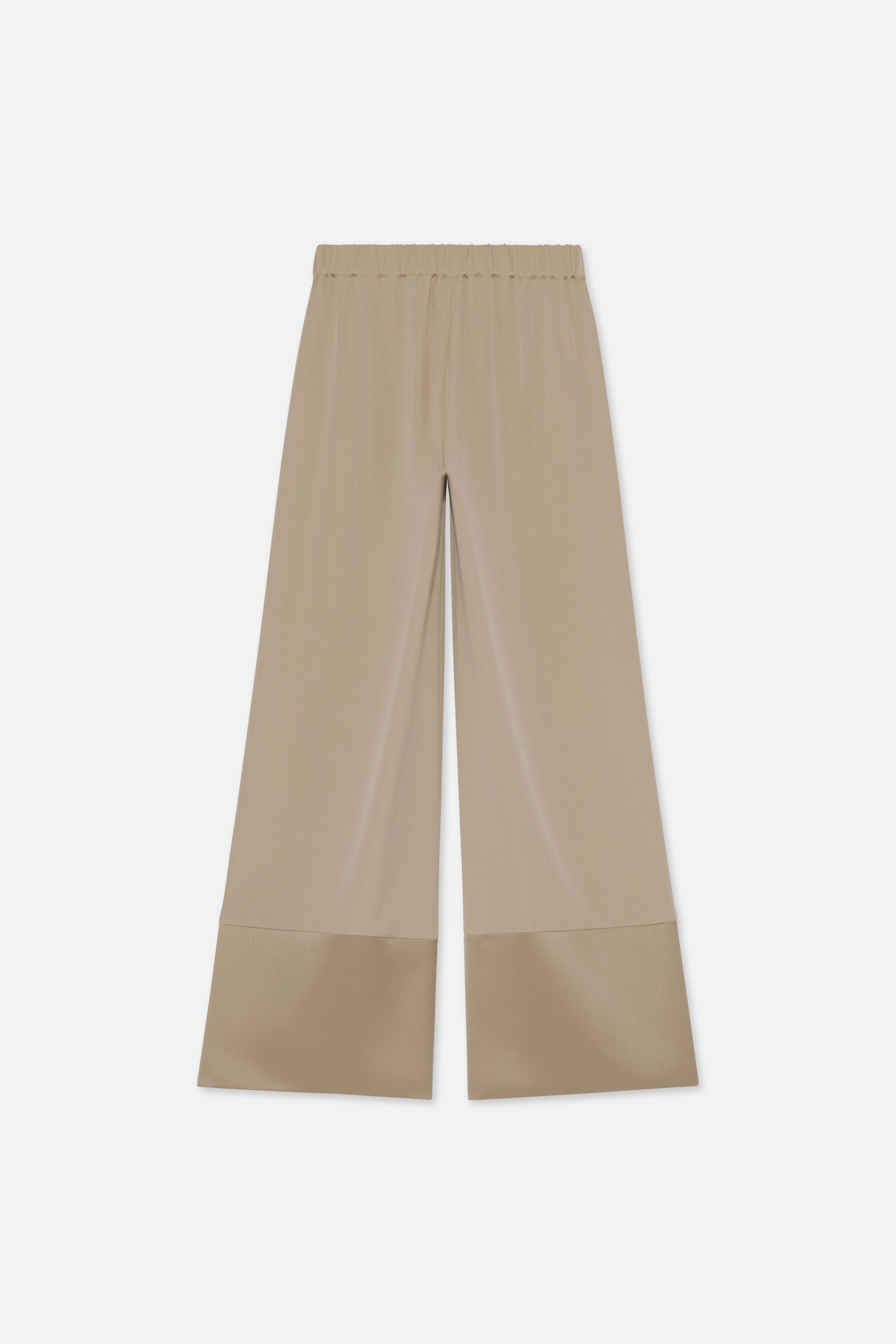 Satin Trim Trouser | Mocha - Image 6