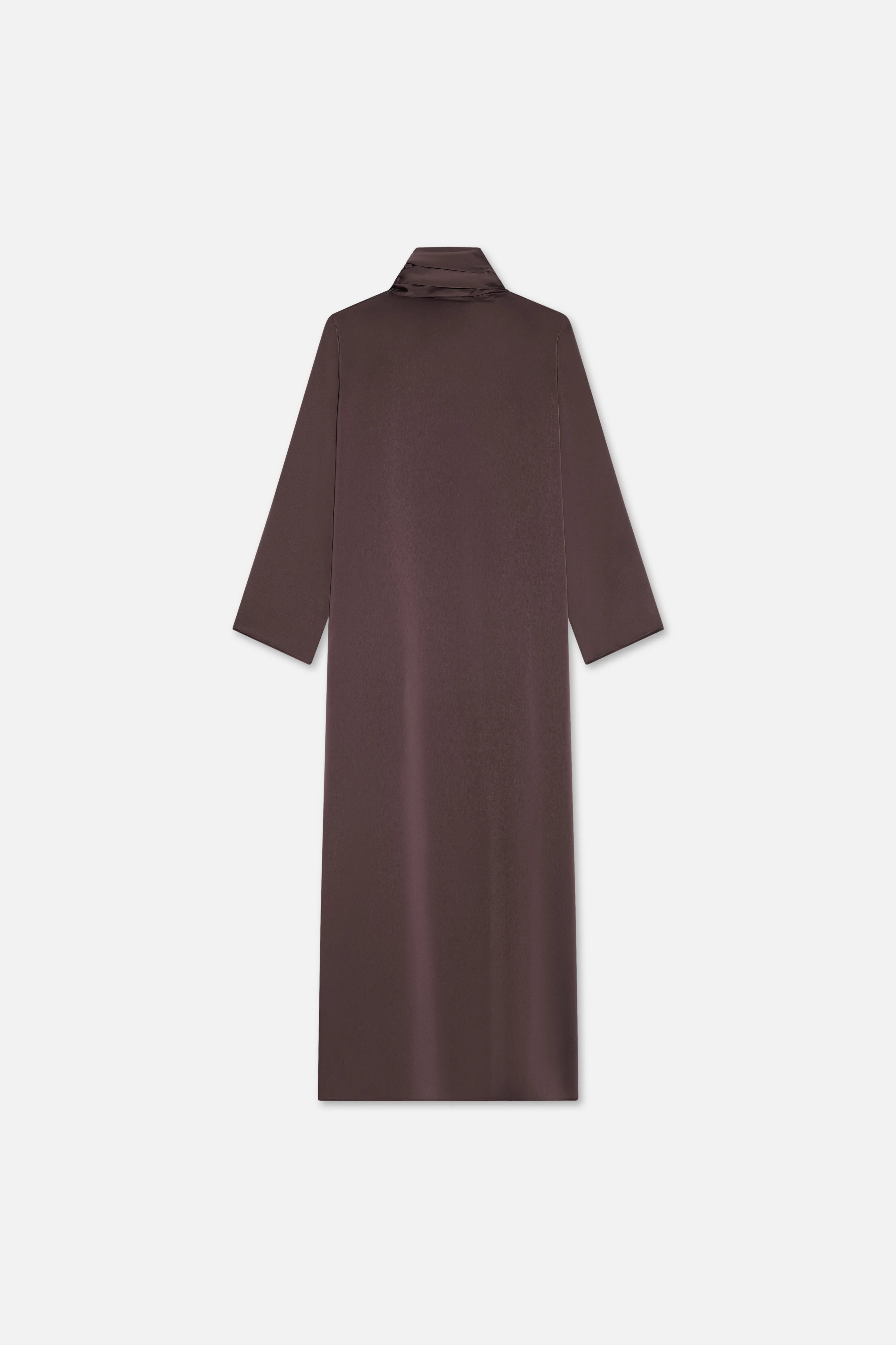 Shawl Dress | Dark Brown - Image 6
