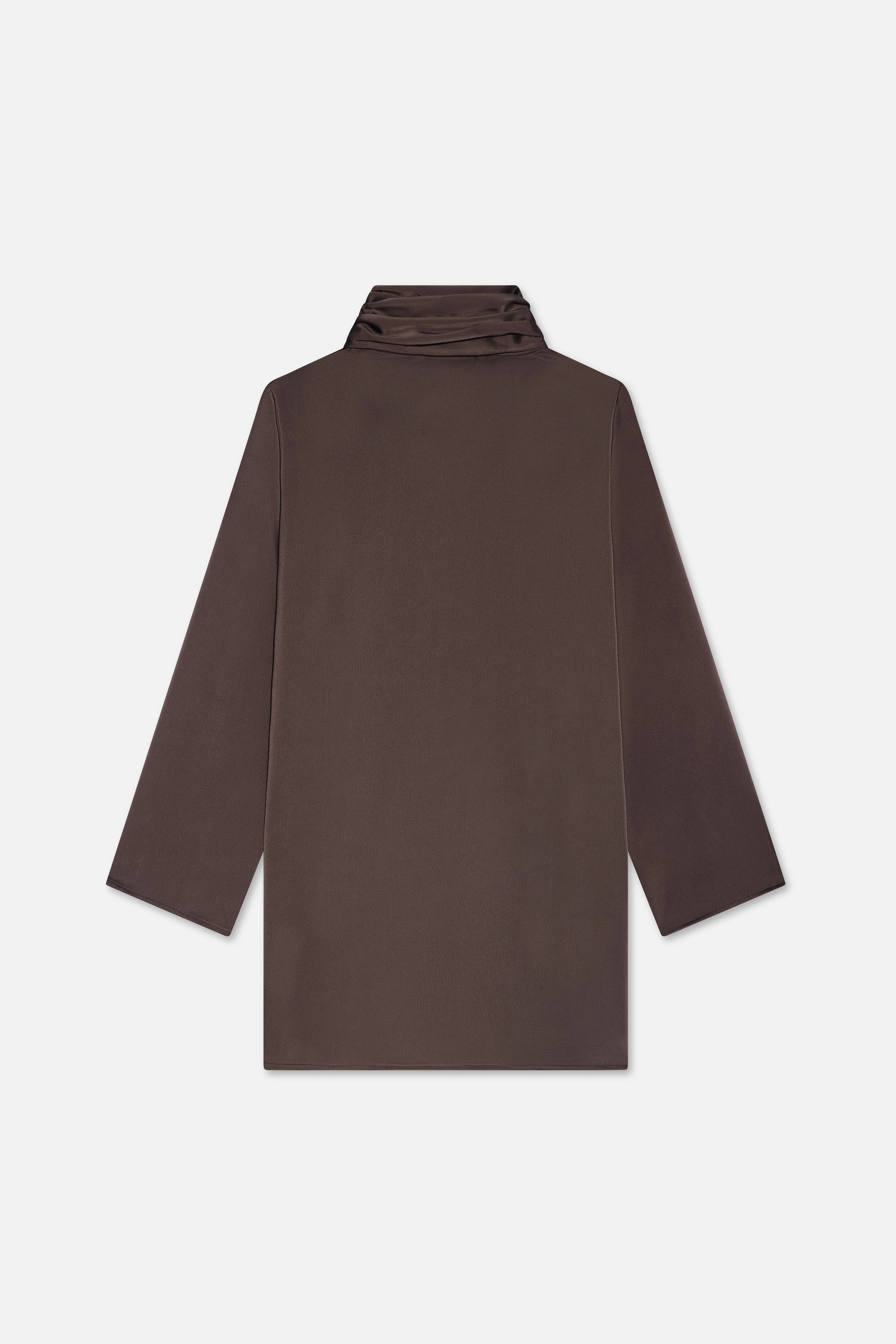 Shawl Shirt | Dark Brown - Image 6