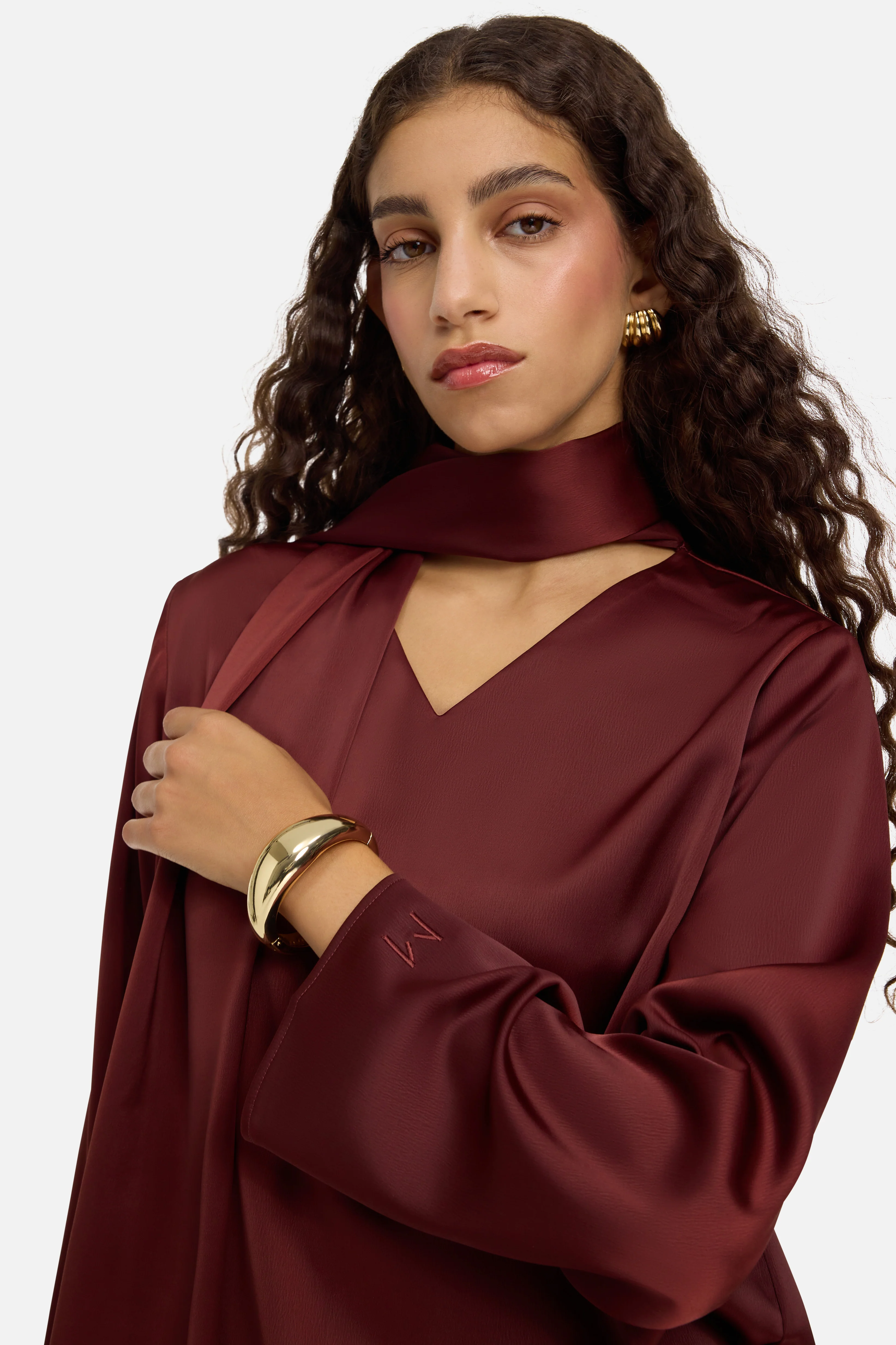 Shawl Shirt | Dark Cherry - Image 4