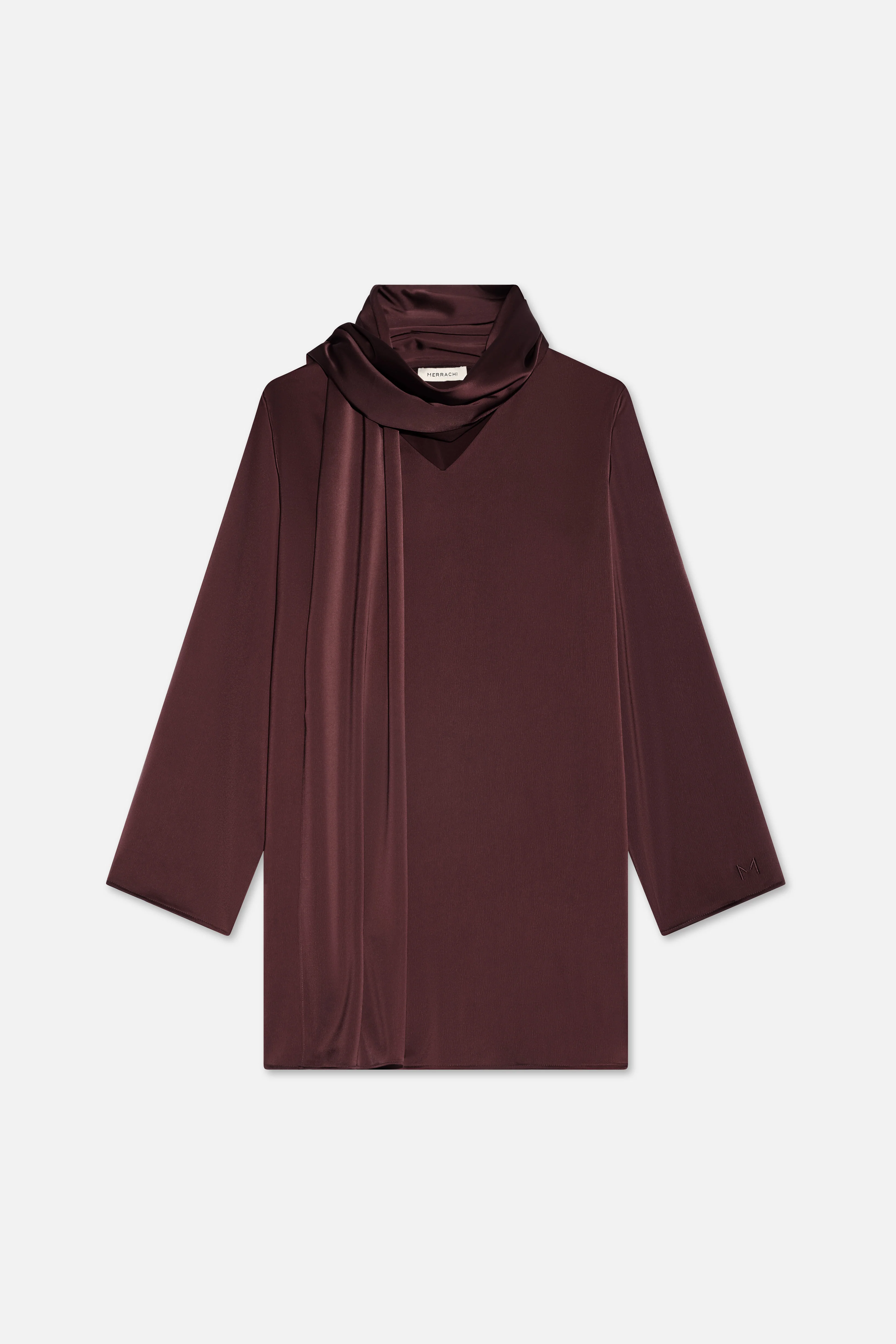 Shawl Shirt | Dark Cherry - Image 5