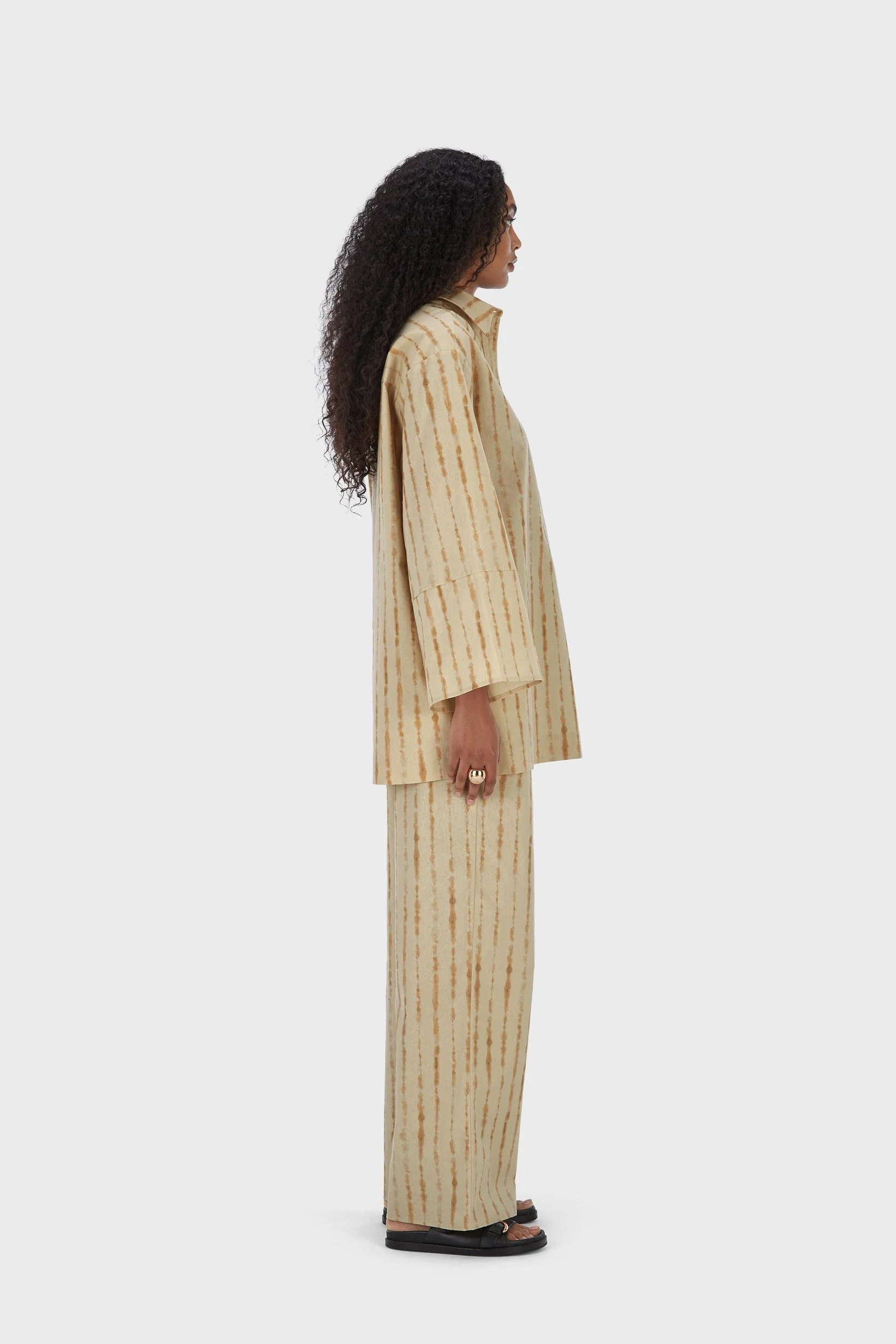 Shibori Top | Beige Rose - Image 2