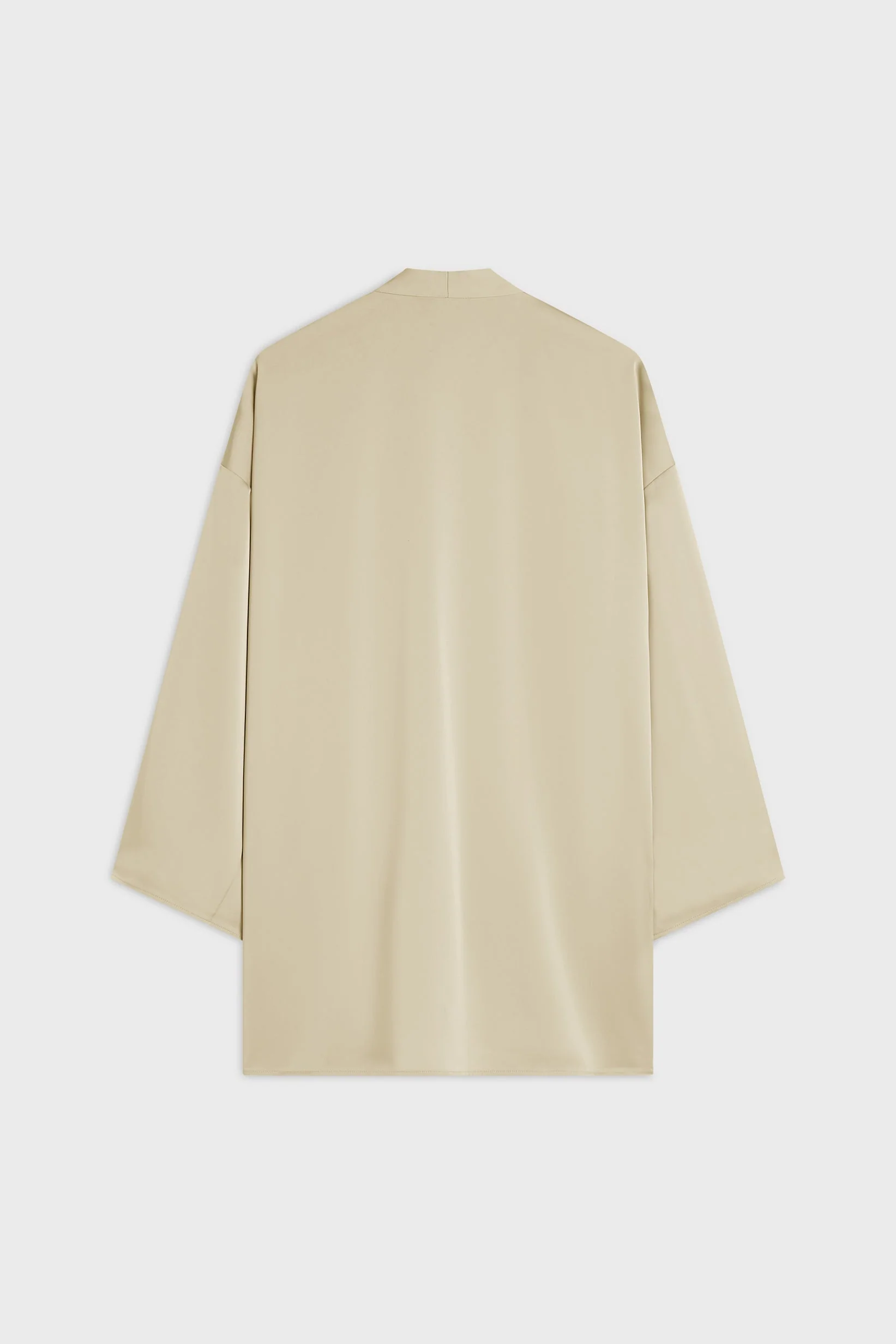Short Satin Abaya | Brown Rice - Image 5