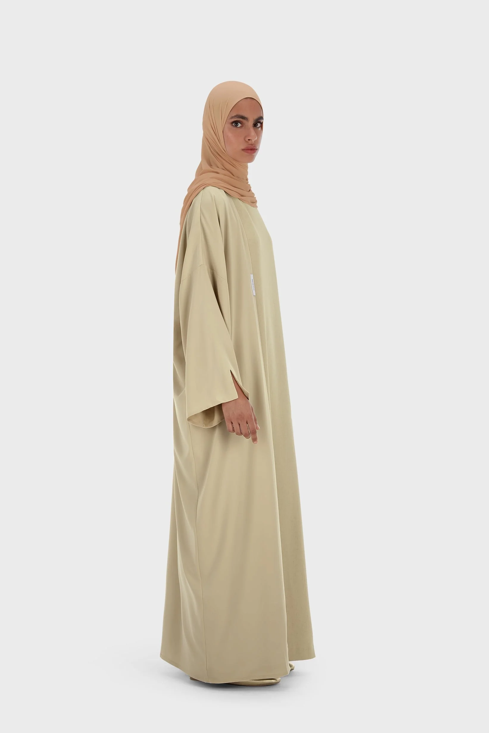 Sleeveless Dress | Warm Khaki - Image 2