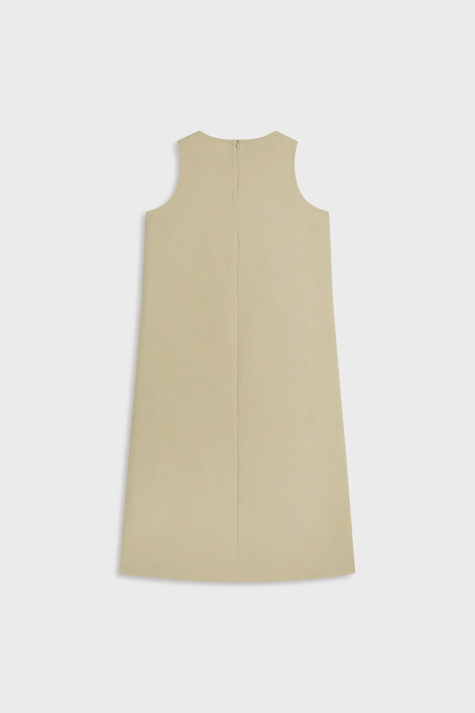 Sleeveless Dress | Warm Khaki - Image 5