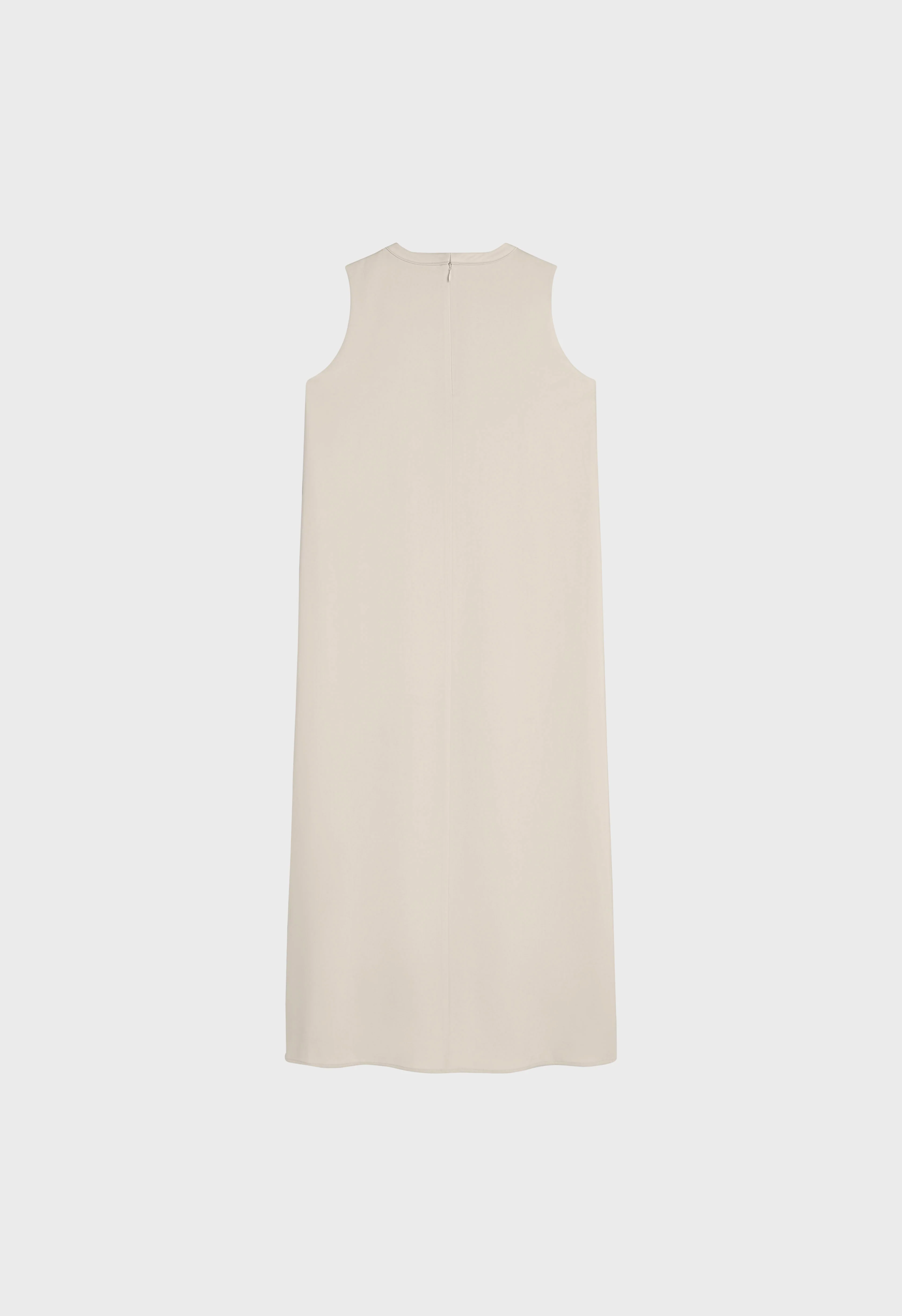 Sleeveless Satin Dress | Sand - Image 4
