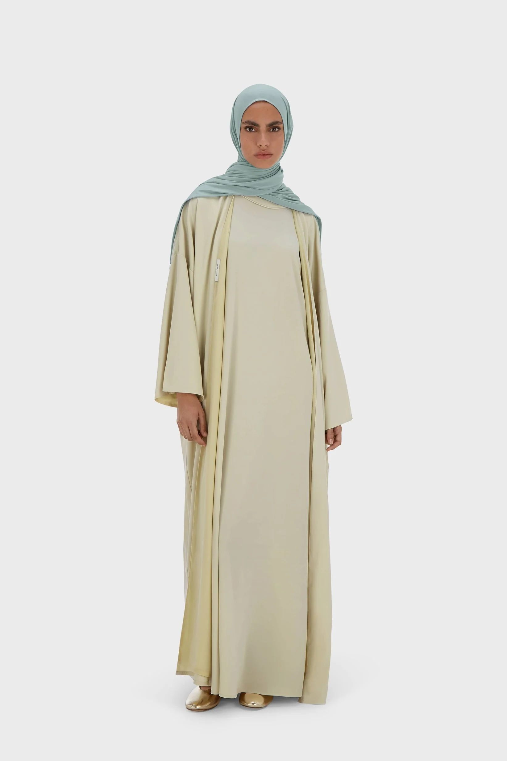 Sleeveless Woven Dress Regular | Light Moss