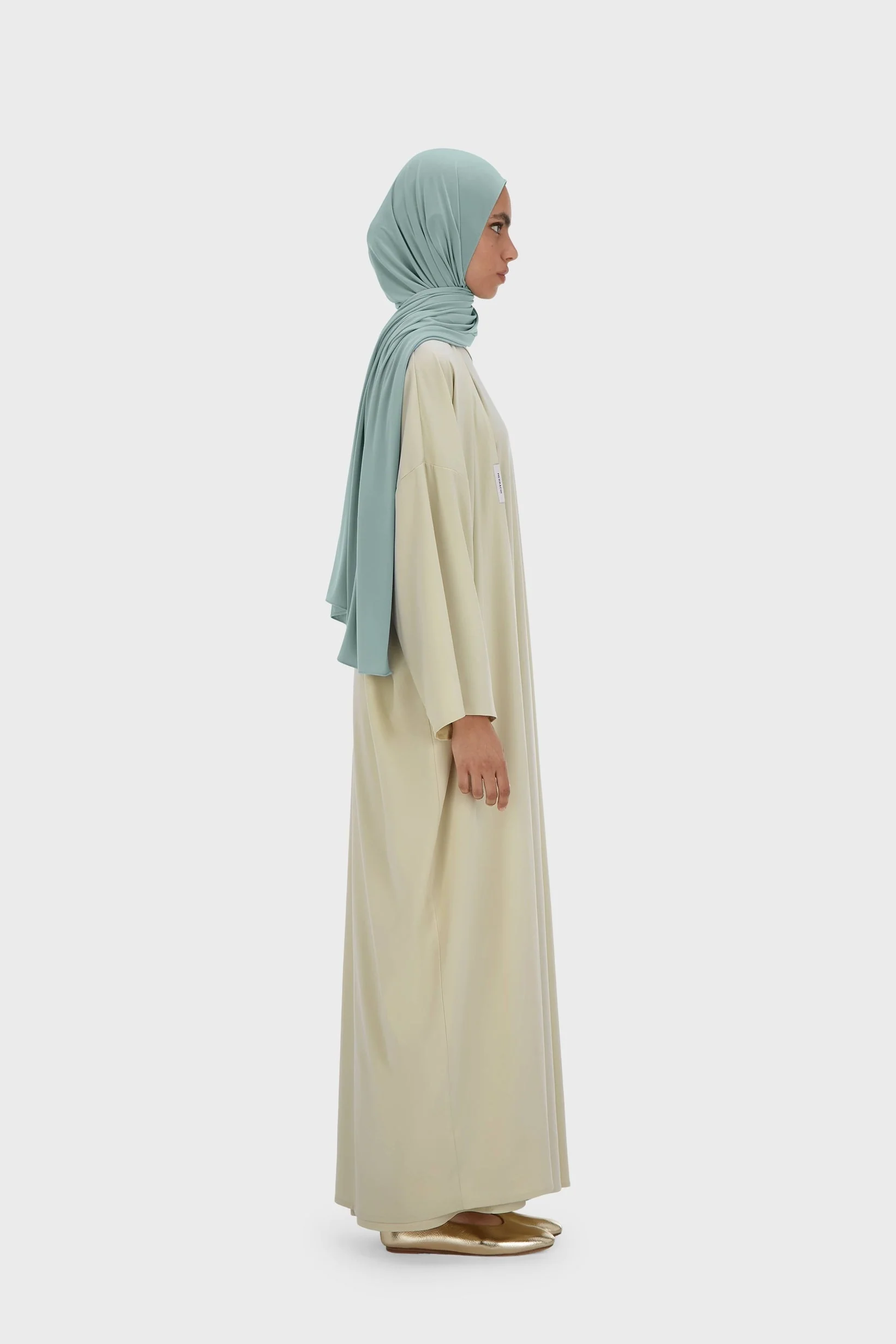 Sleeveless Woven Dress Regular | Light Moss - Image 2