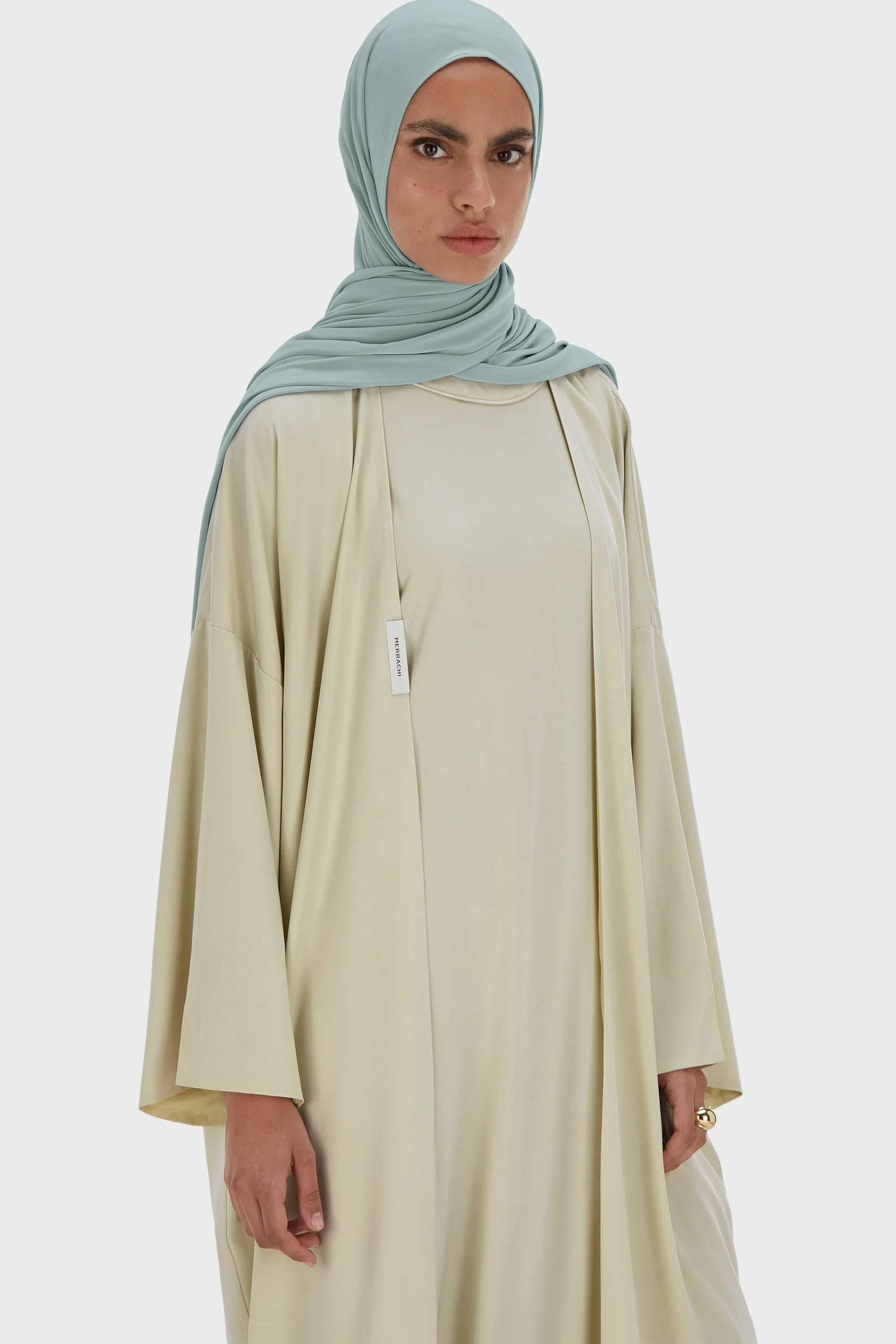 Sleeveless Woven Dress Regular | Light Moss - Image 3