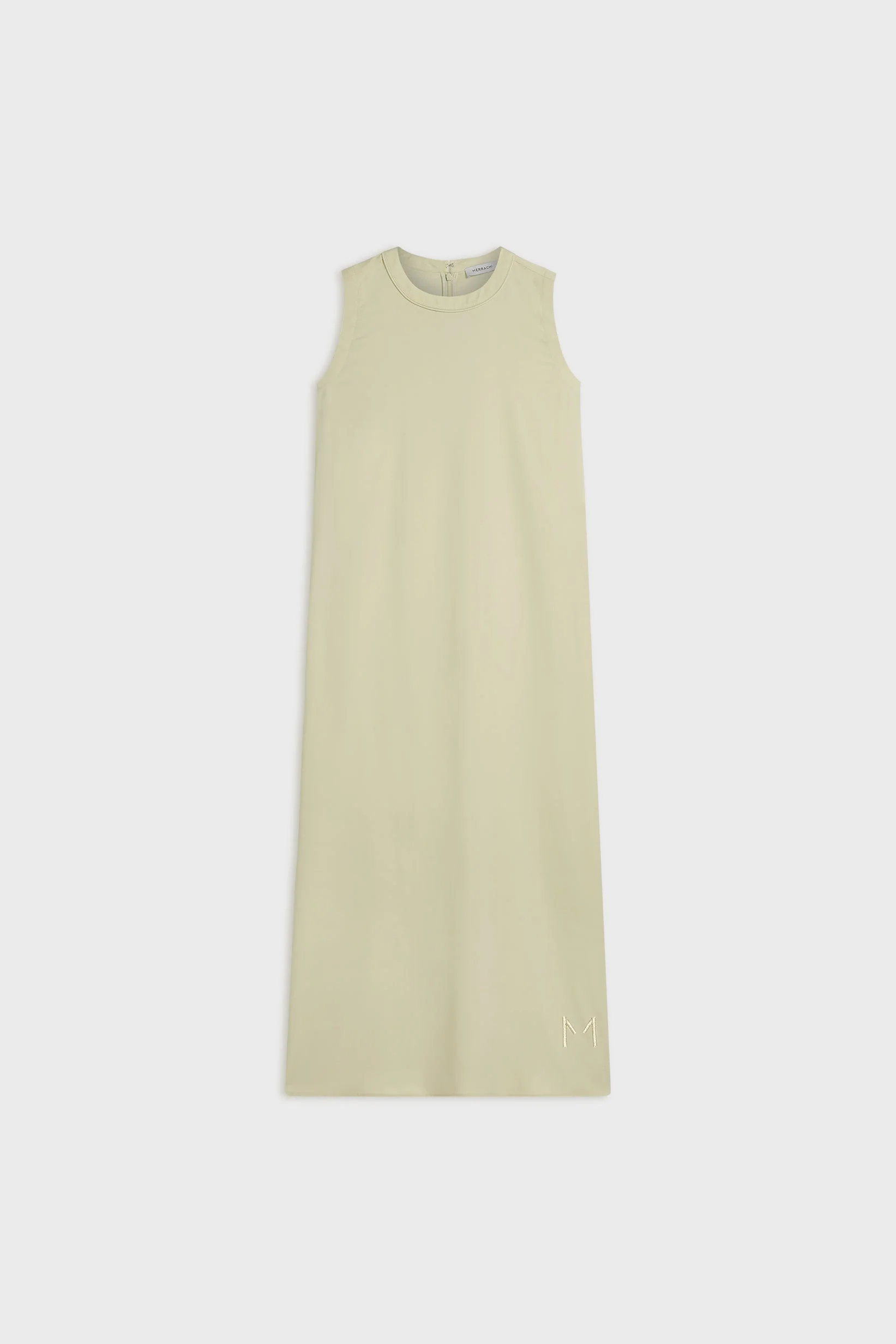 Sleeveless Woven Dress Regular | Light Moss - Image 4