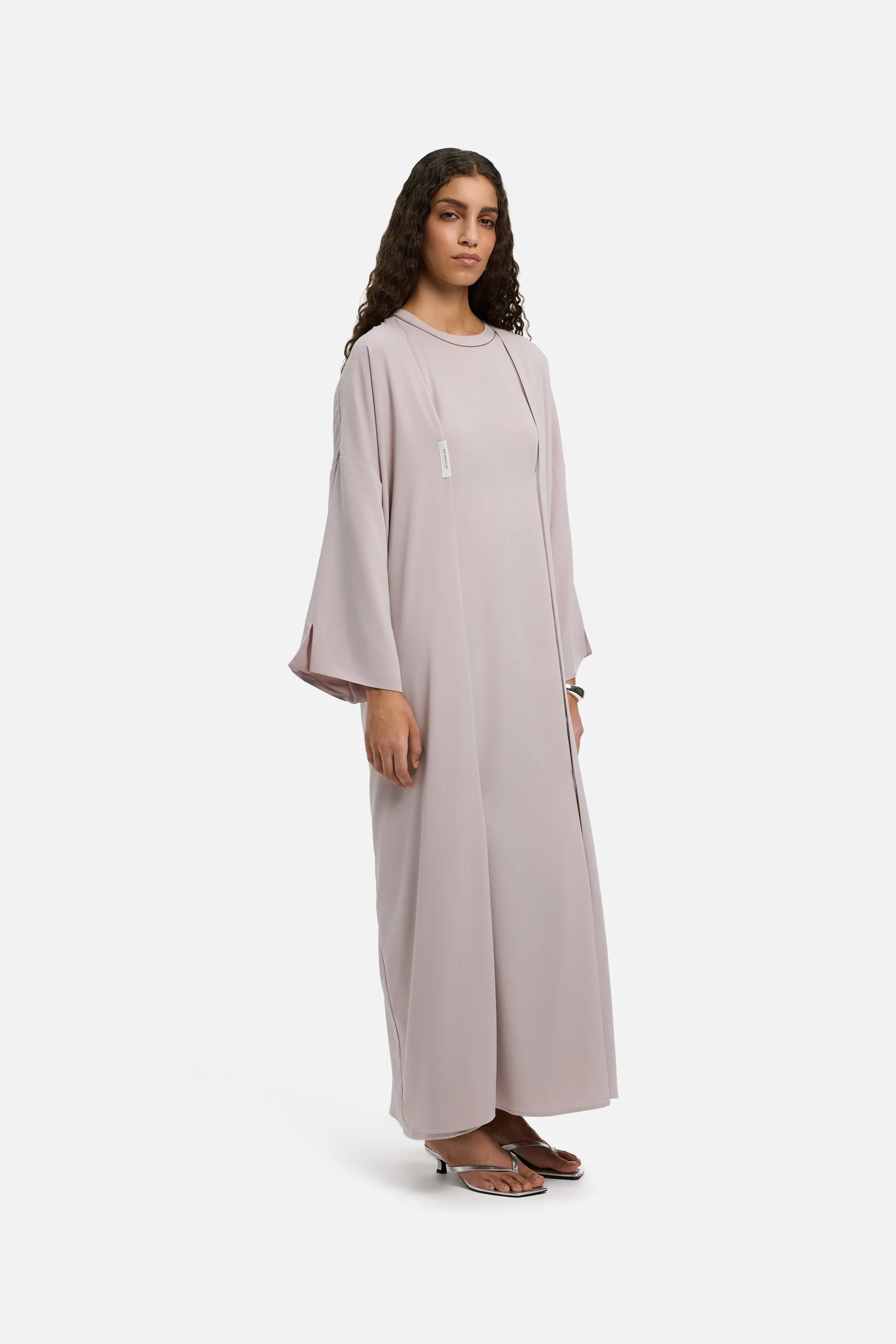 Sleeveless Woven Dress Short | Lilac - Image 2