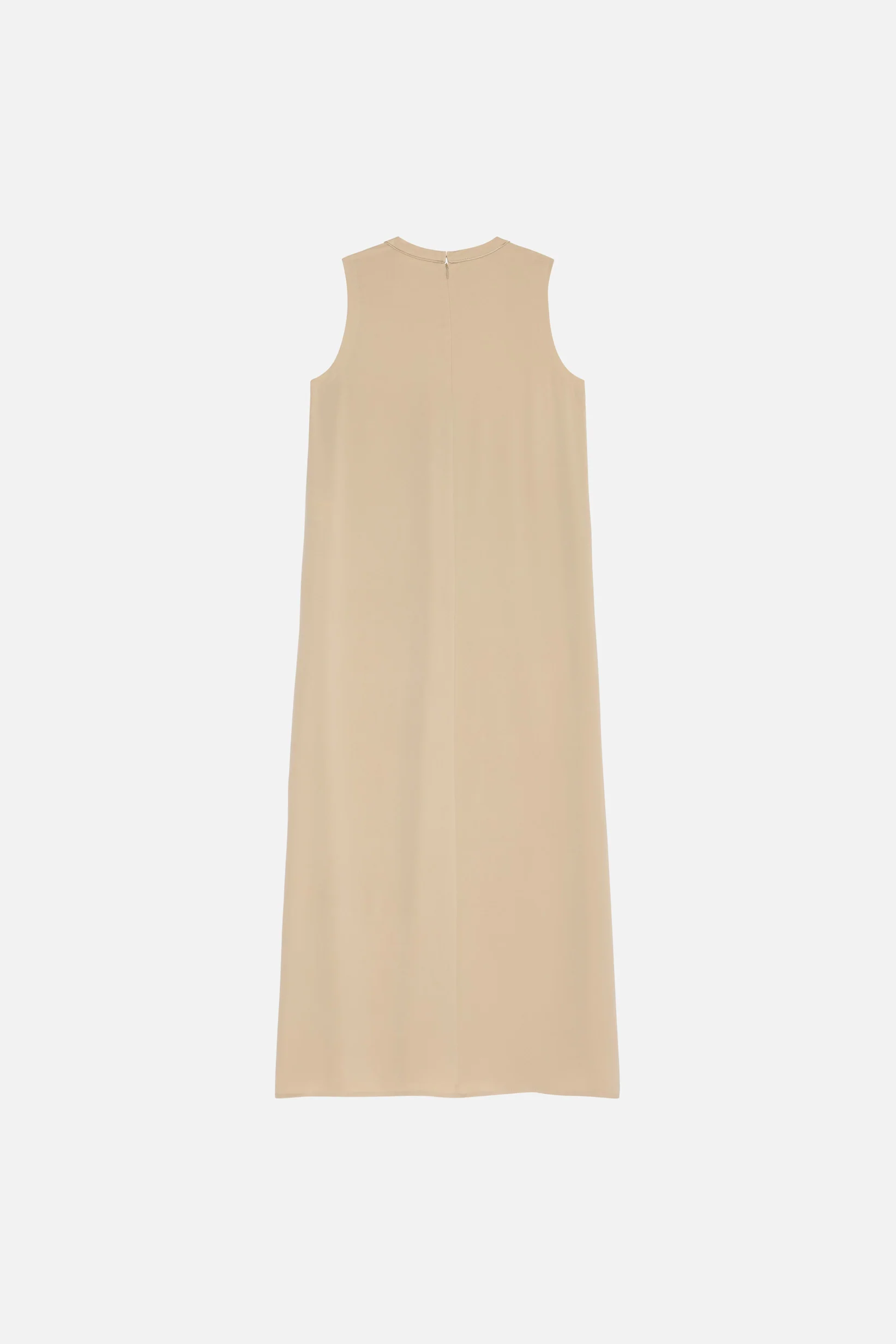 Sleeveless Woven Dress Regular | Oat - Image 5