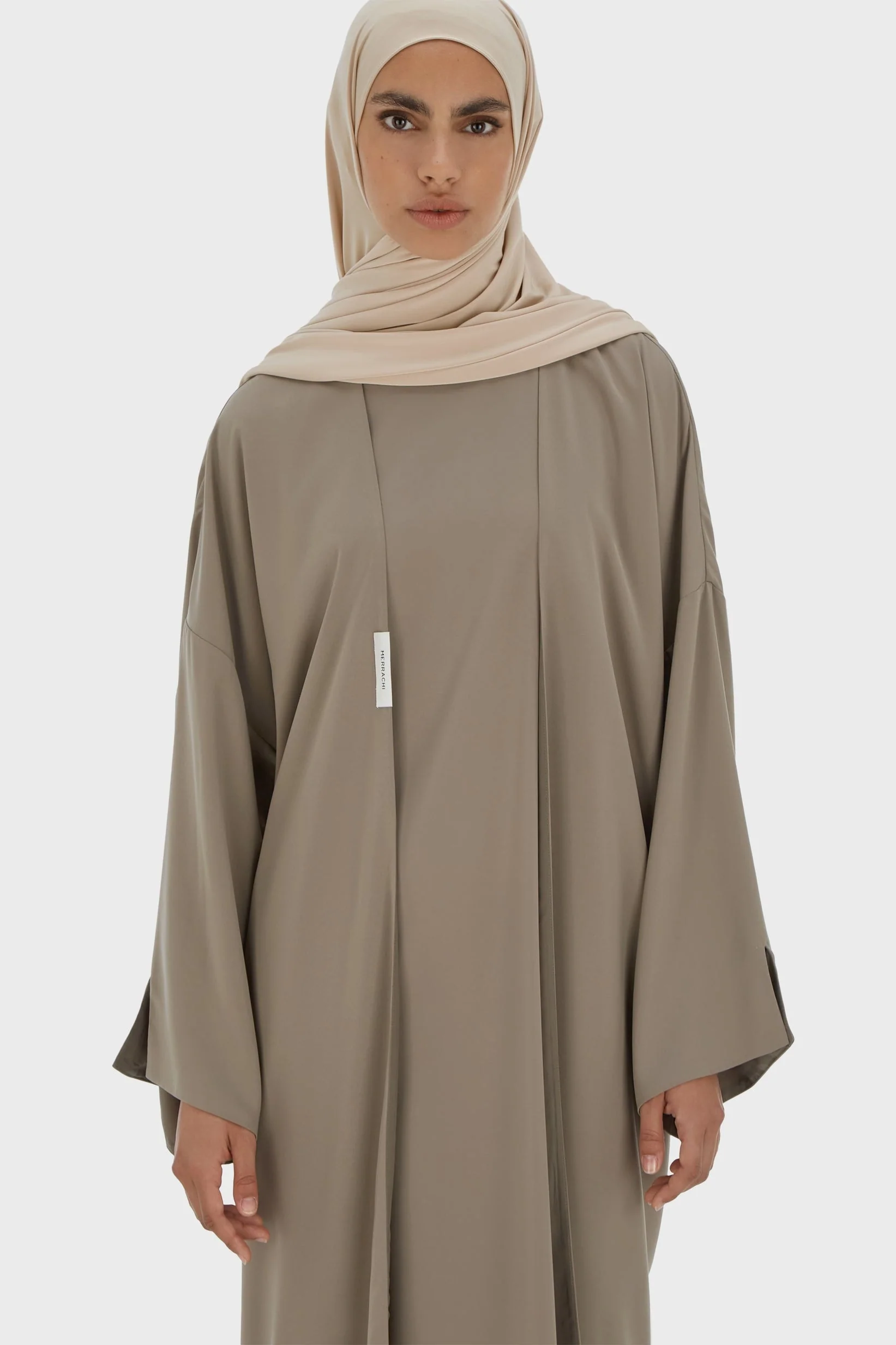 Sleeveless Woven Dress Short | Taupe - Image 3