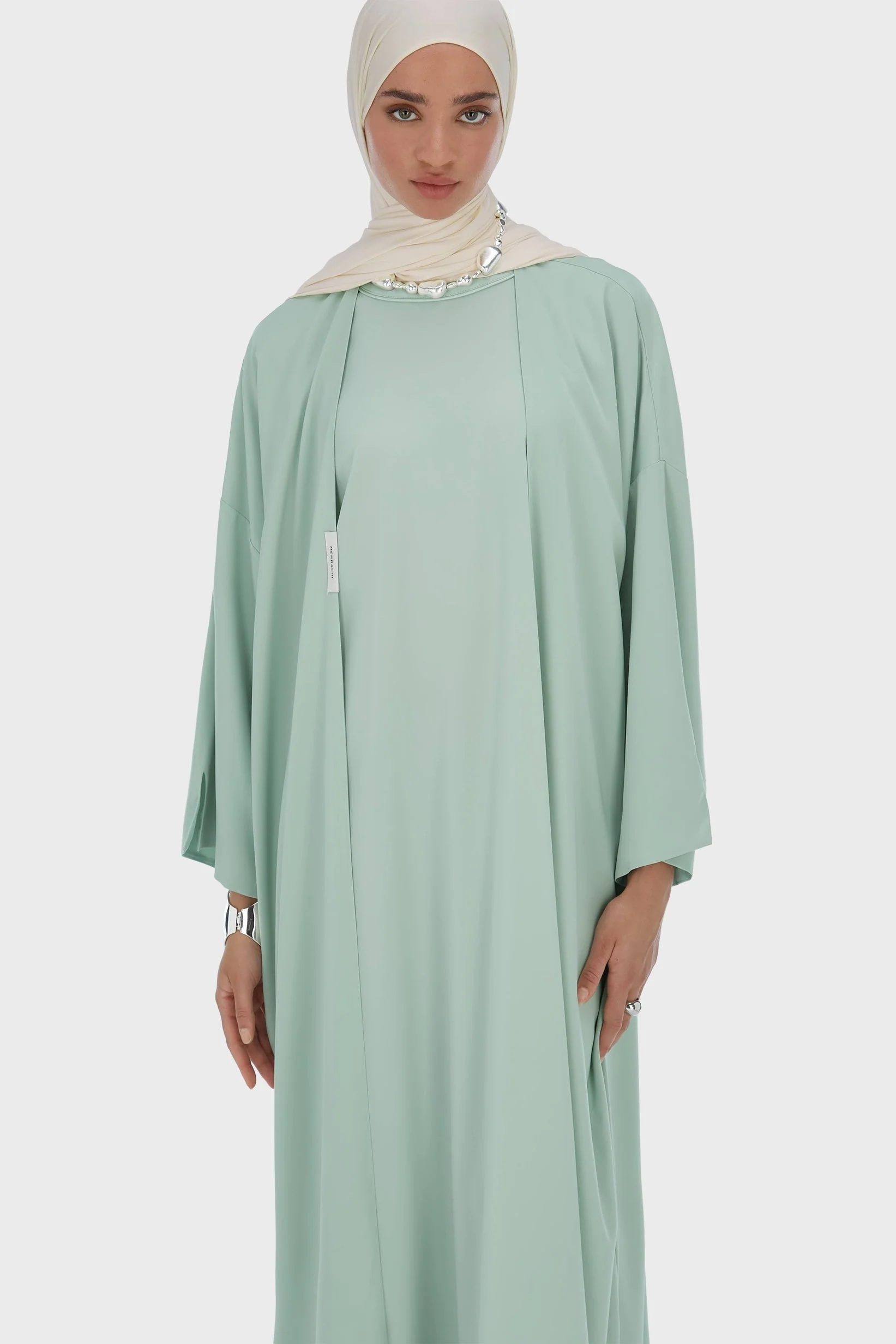 Sleeveless Woven Dress Regular | Lake - Image 3