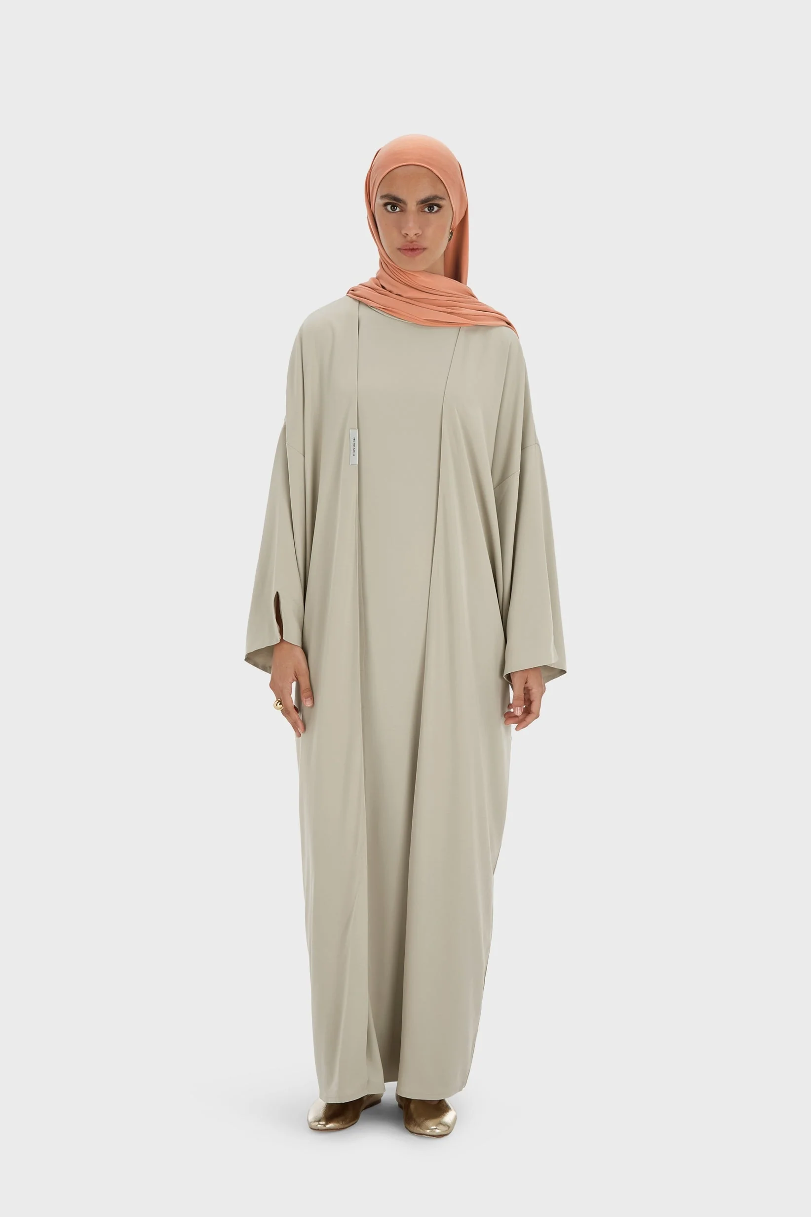 Sleeveless Woven Dress Regular | Moss Gray