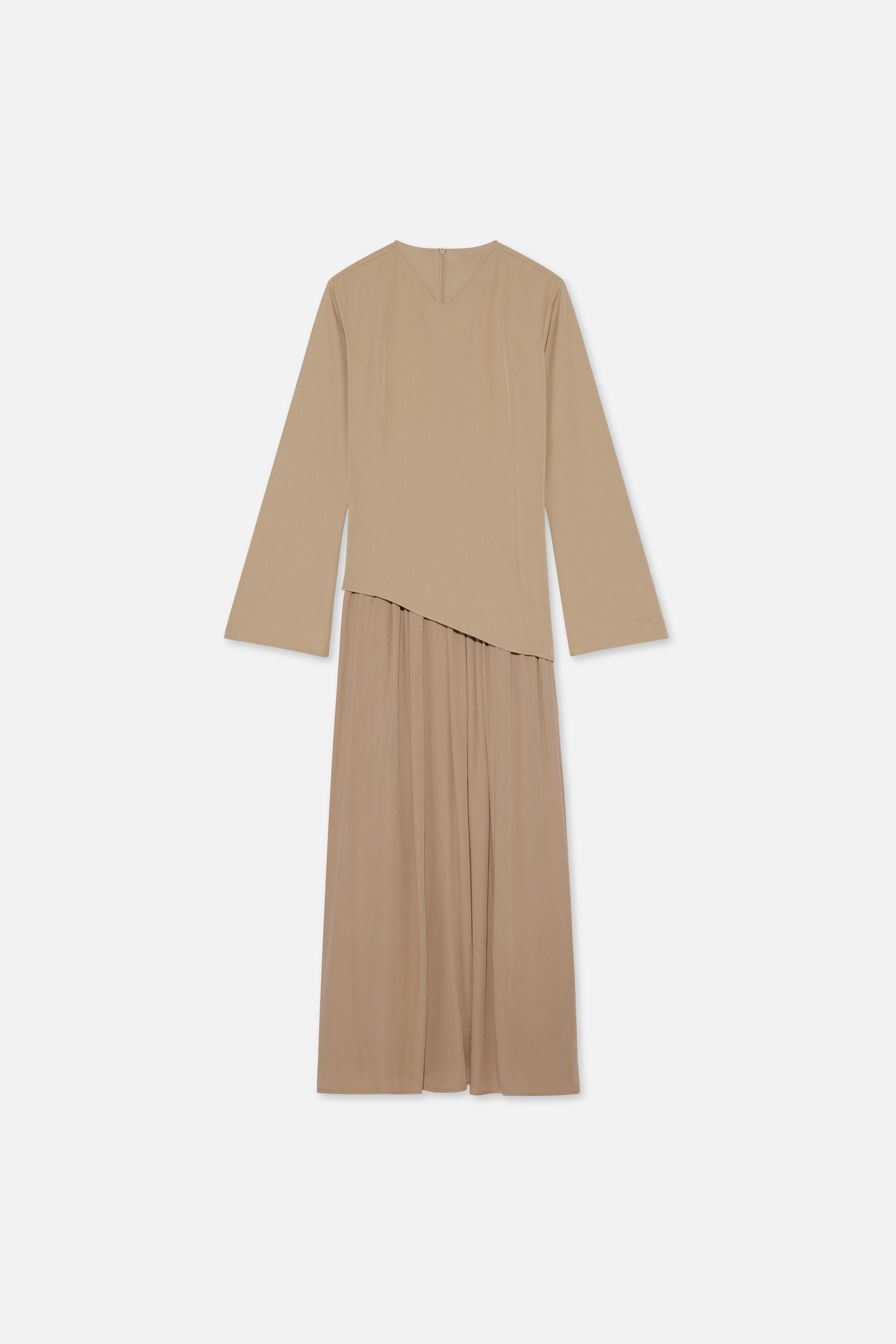 Soft Curved Tailored Dress | Mocha - Image 5
