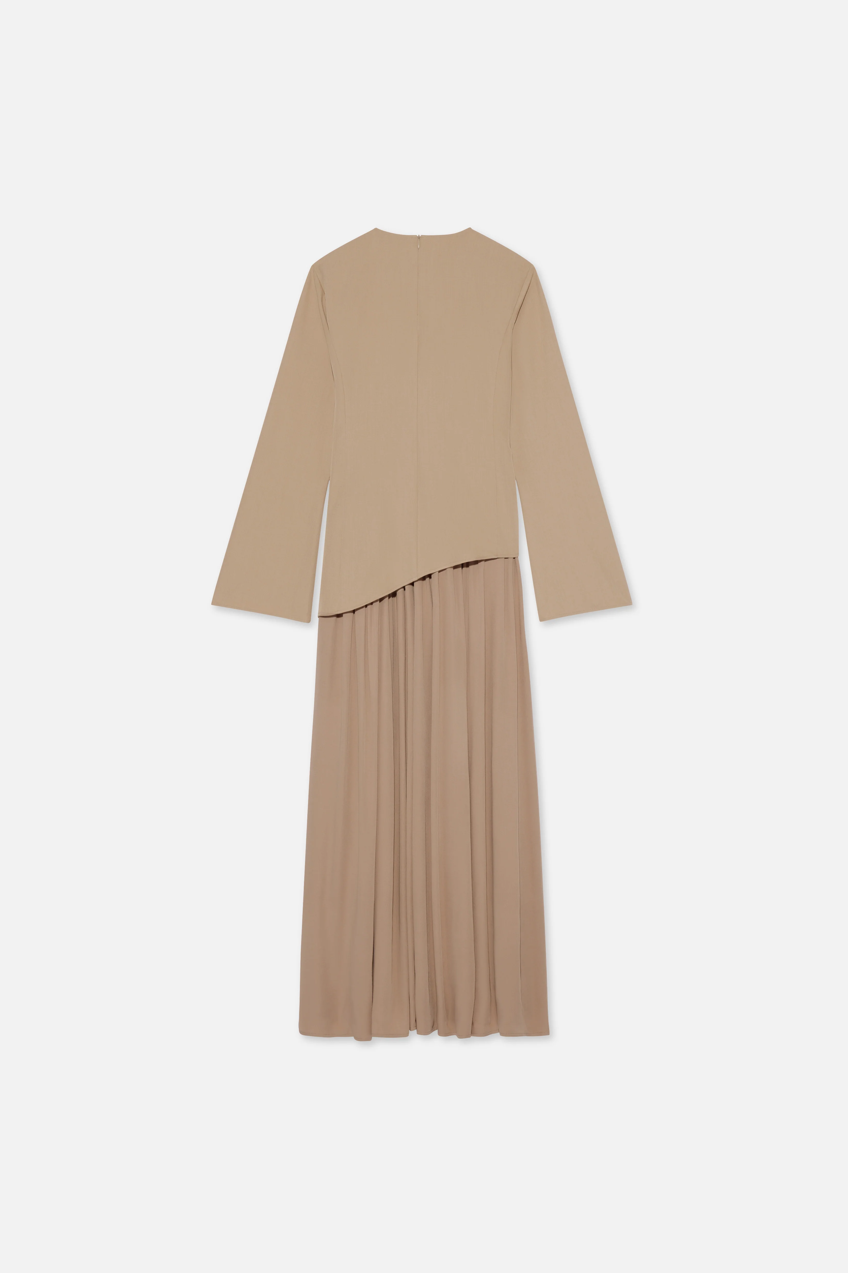 Soft Curved Tailored Dress | Mocha - Image 6