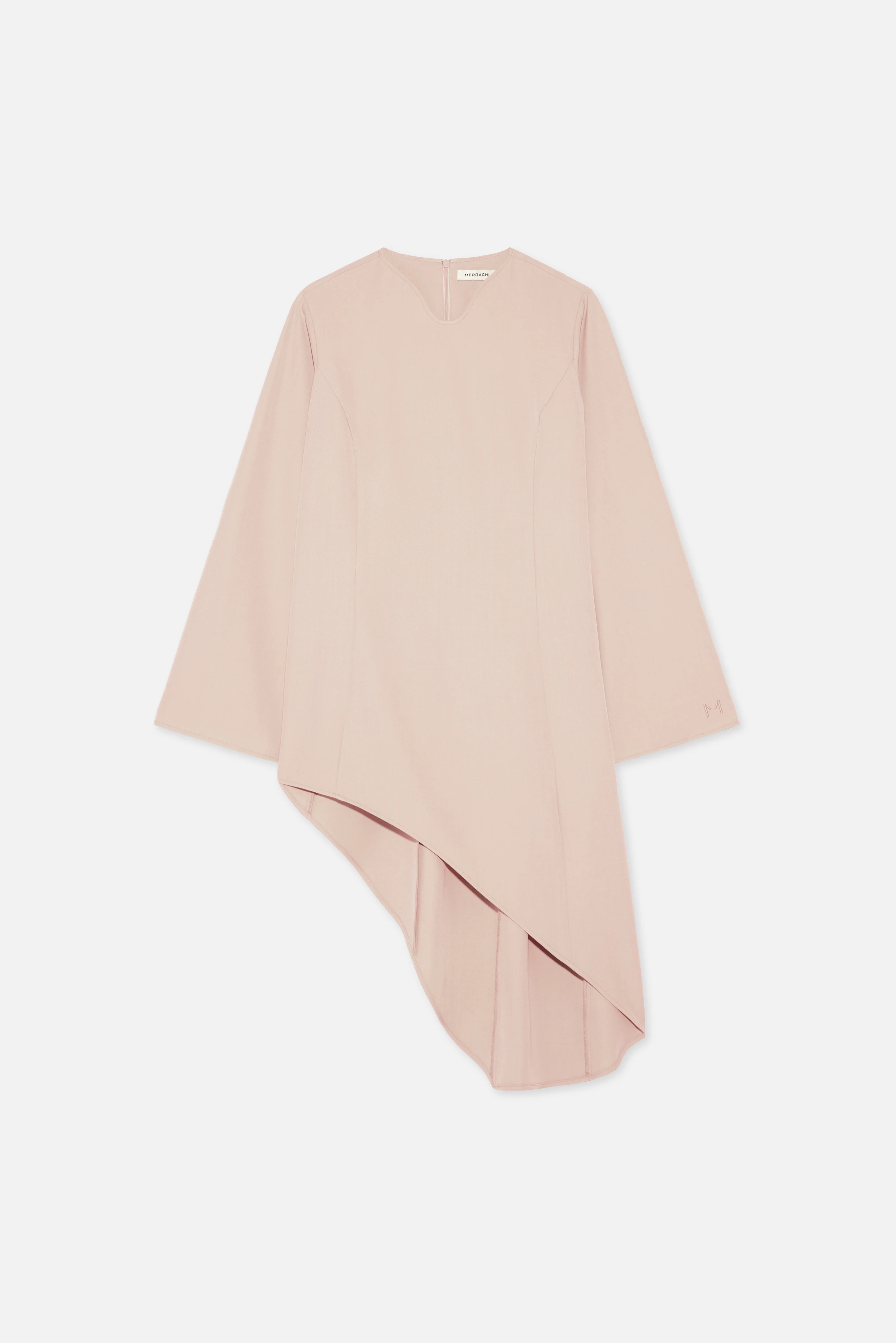 Soft Curved Tailored Top | Dark Rose - Image 5