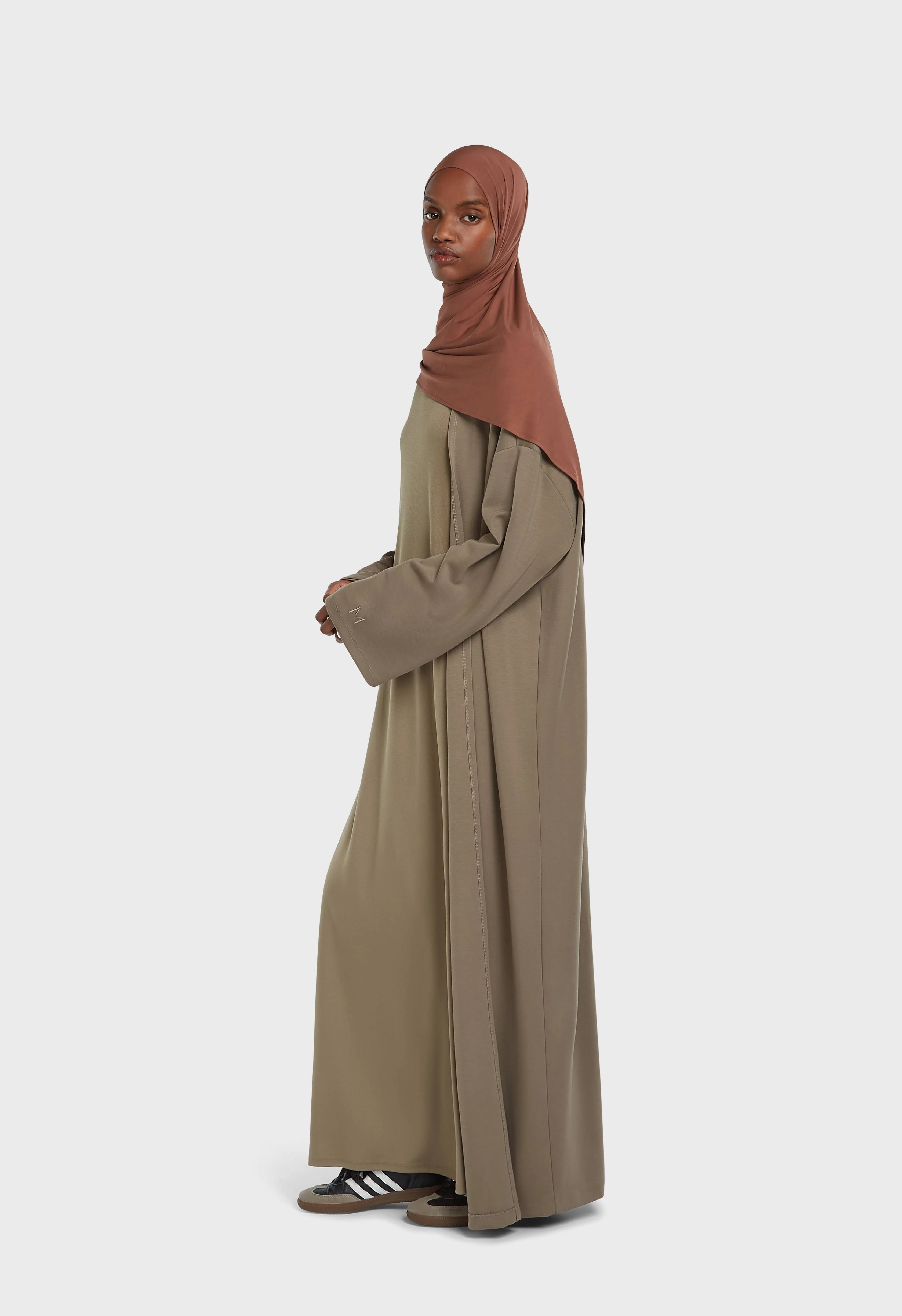 Soft Rayon Abaya | Desert Brown - Image 2