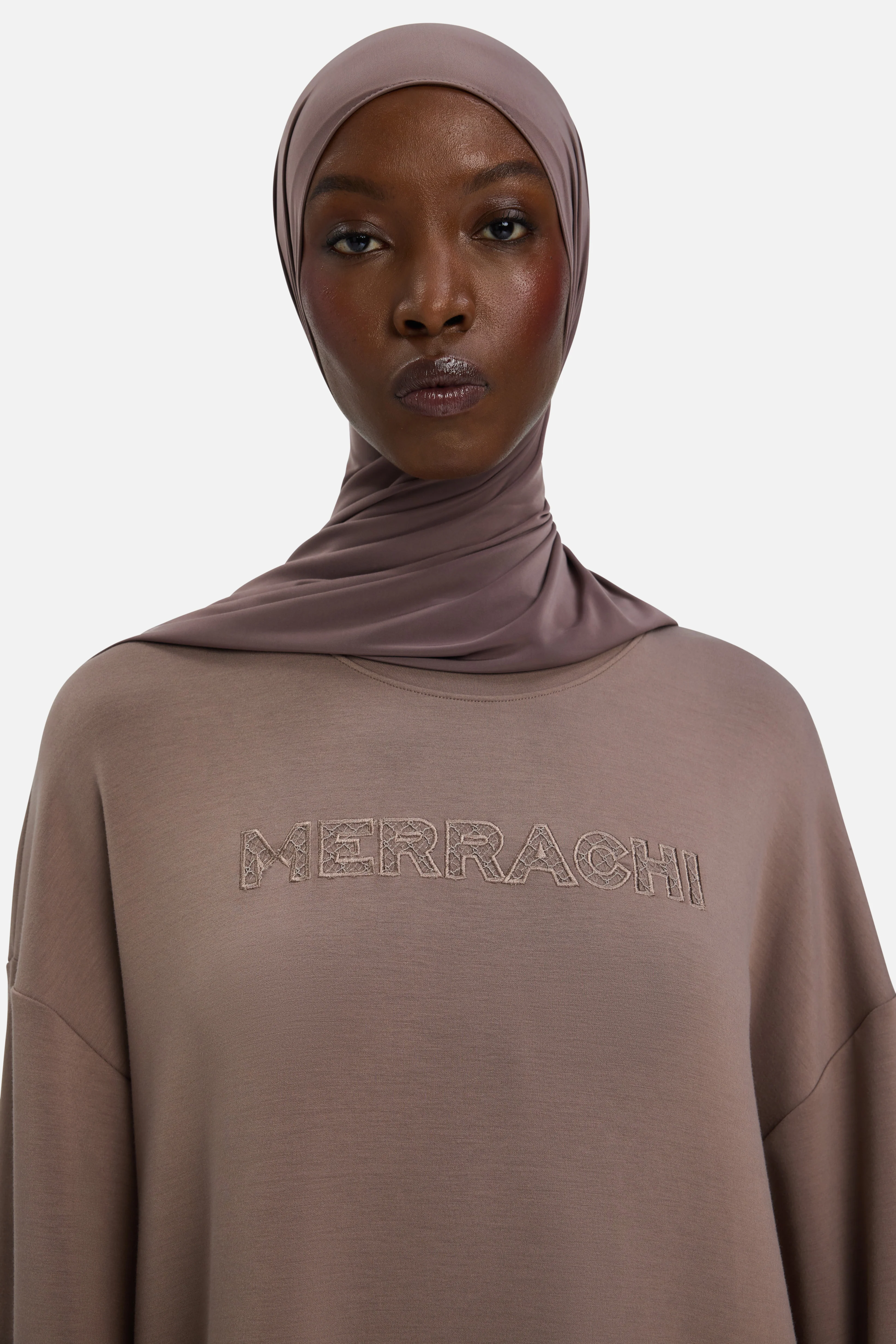Soft Rayon Dress | Taupe Rose - Image 3