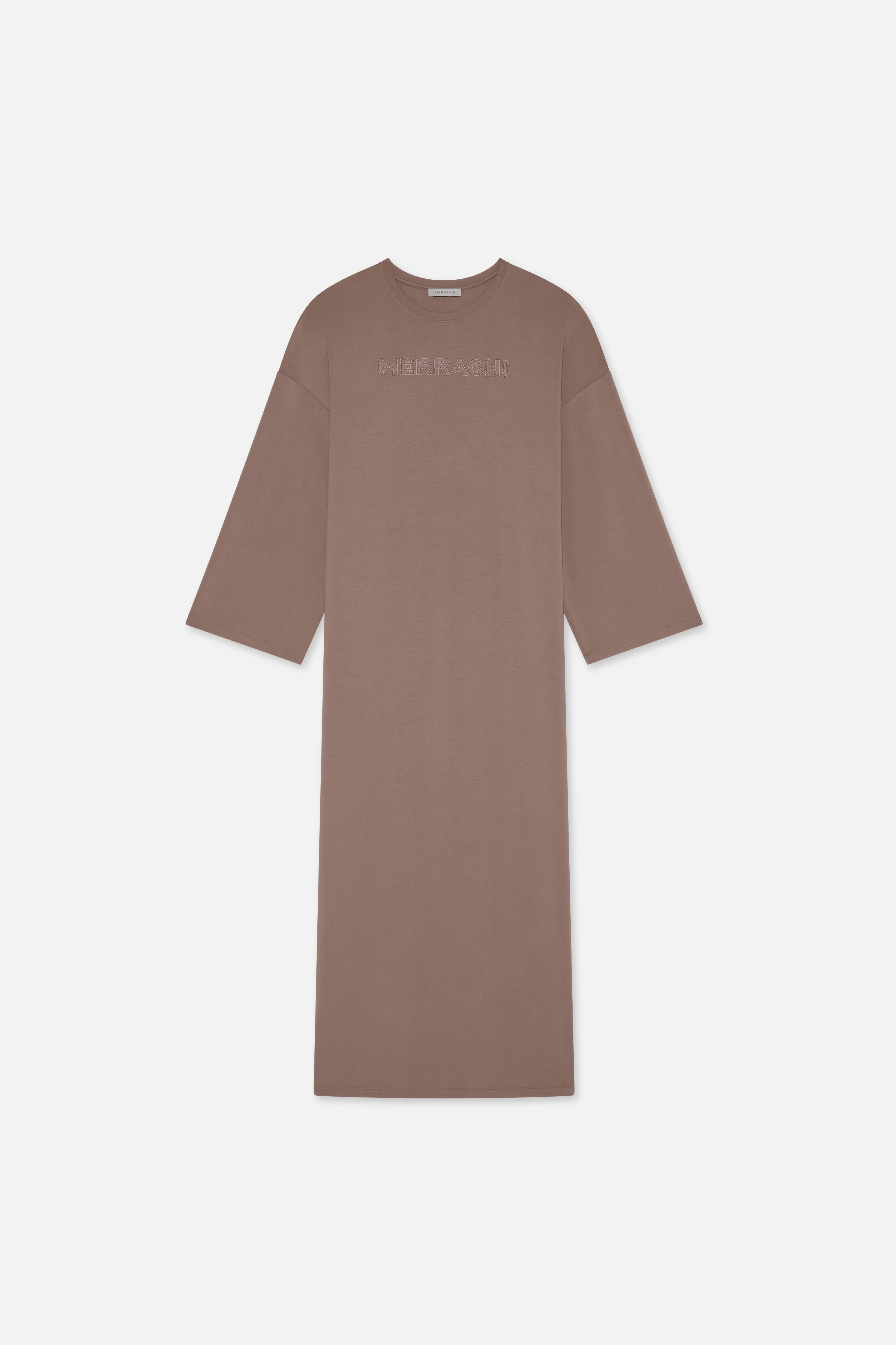 Soft Rayon Dress | Taupe Rose - Image 4