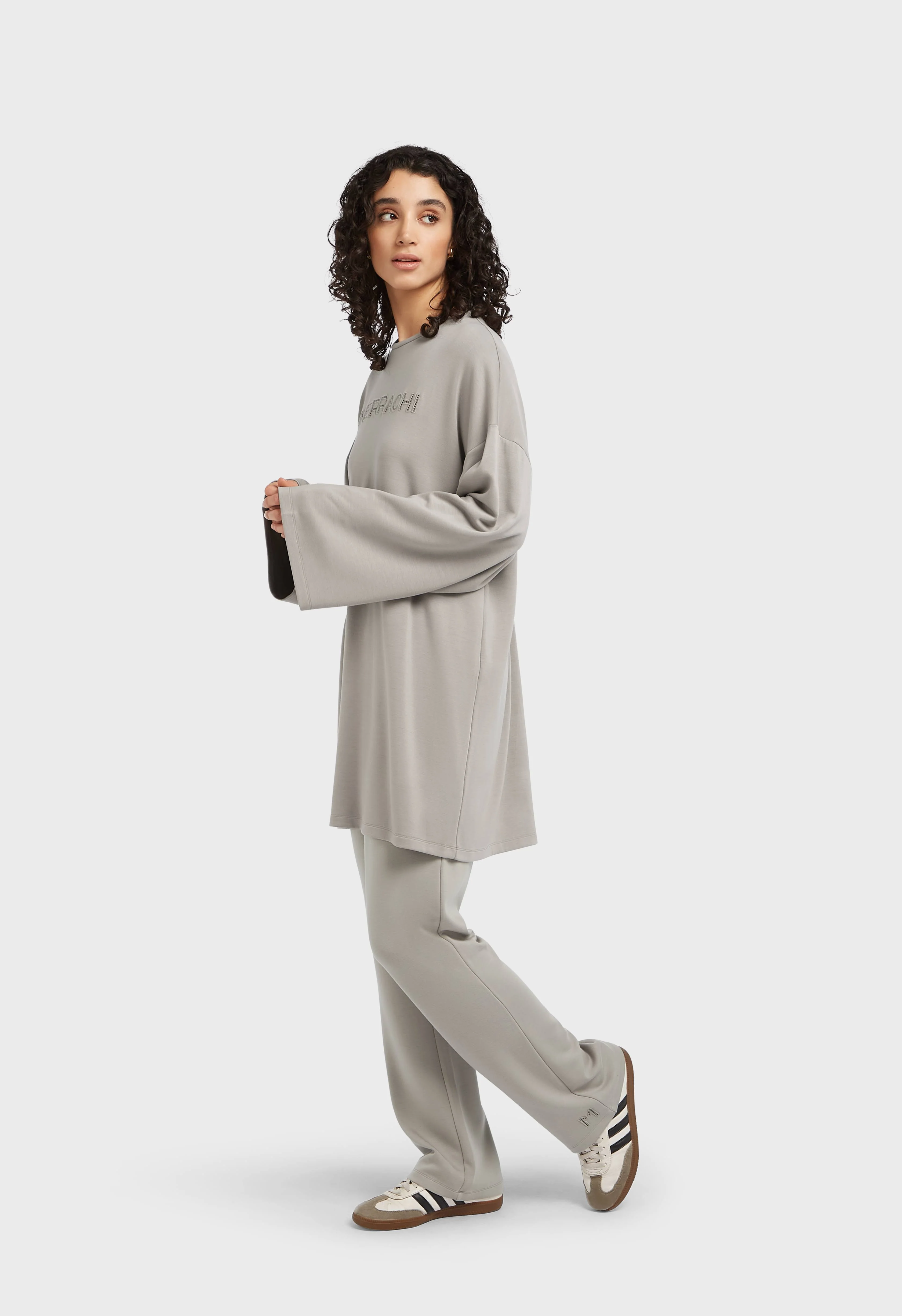 Soft Rayon Pants | Pebble - Image 2