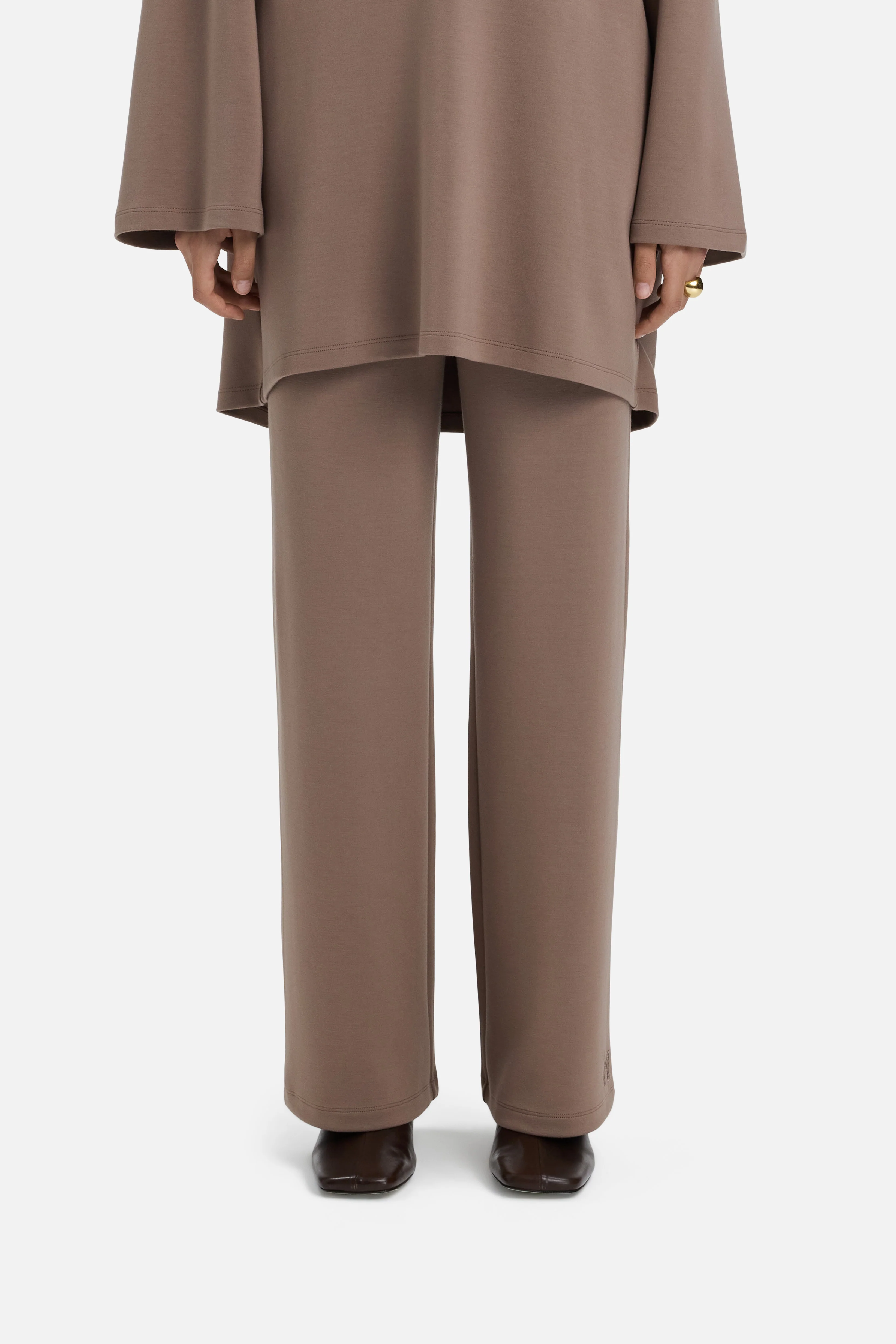 Soft Rayon Pants | Taupe Rose - Image 3