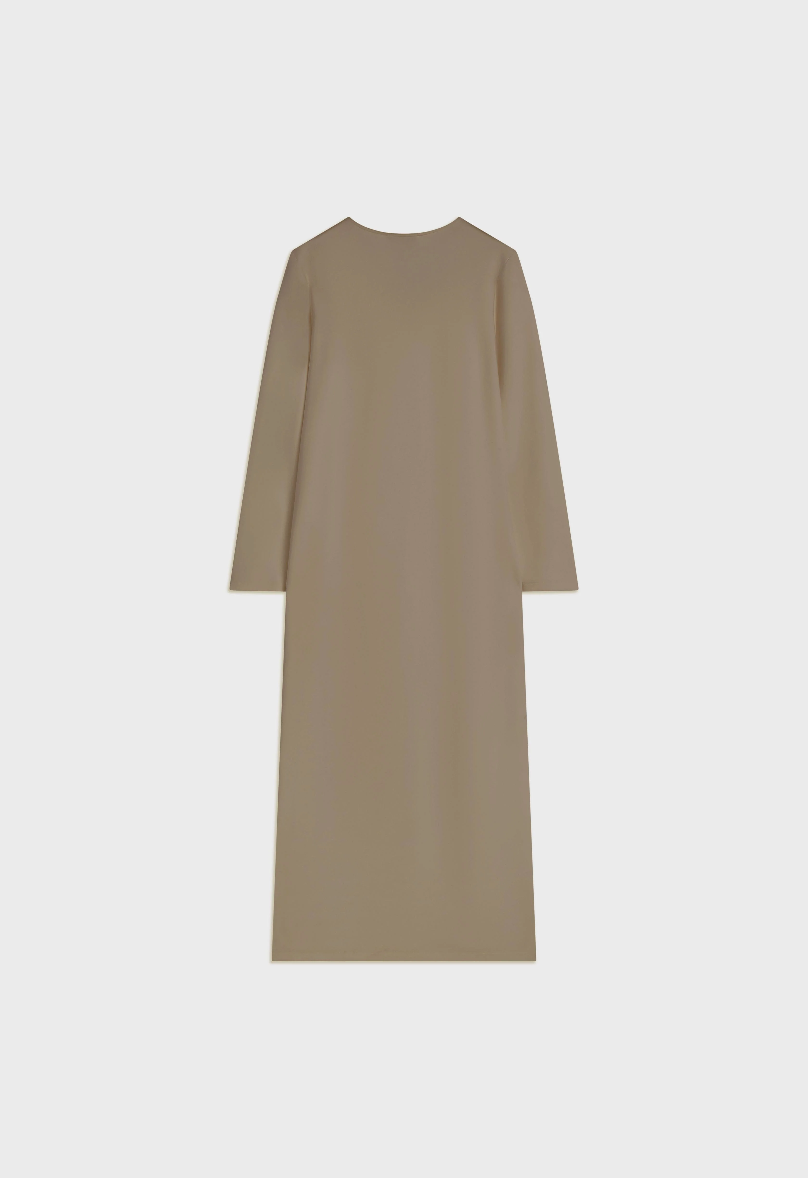 Soft Rayon V-Neck Dress | Desert Brown - Image 3