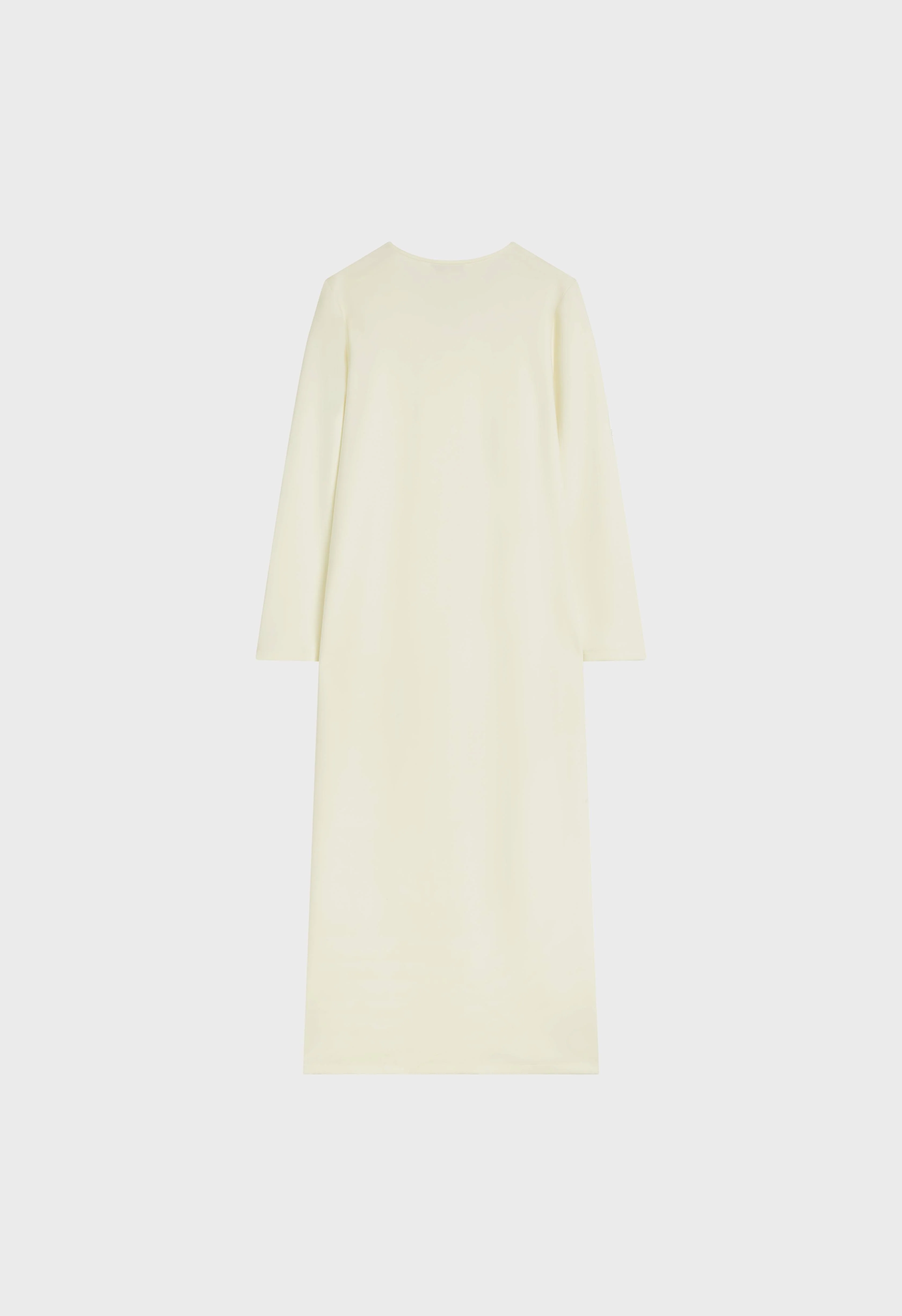 Soft Rayon V-Neck Dress | Off White - Image 4