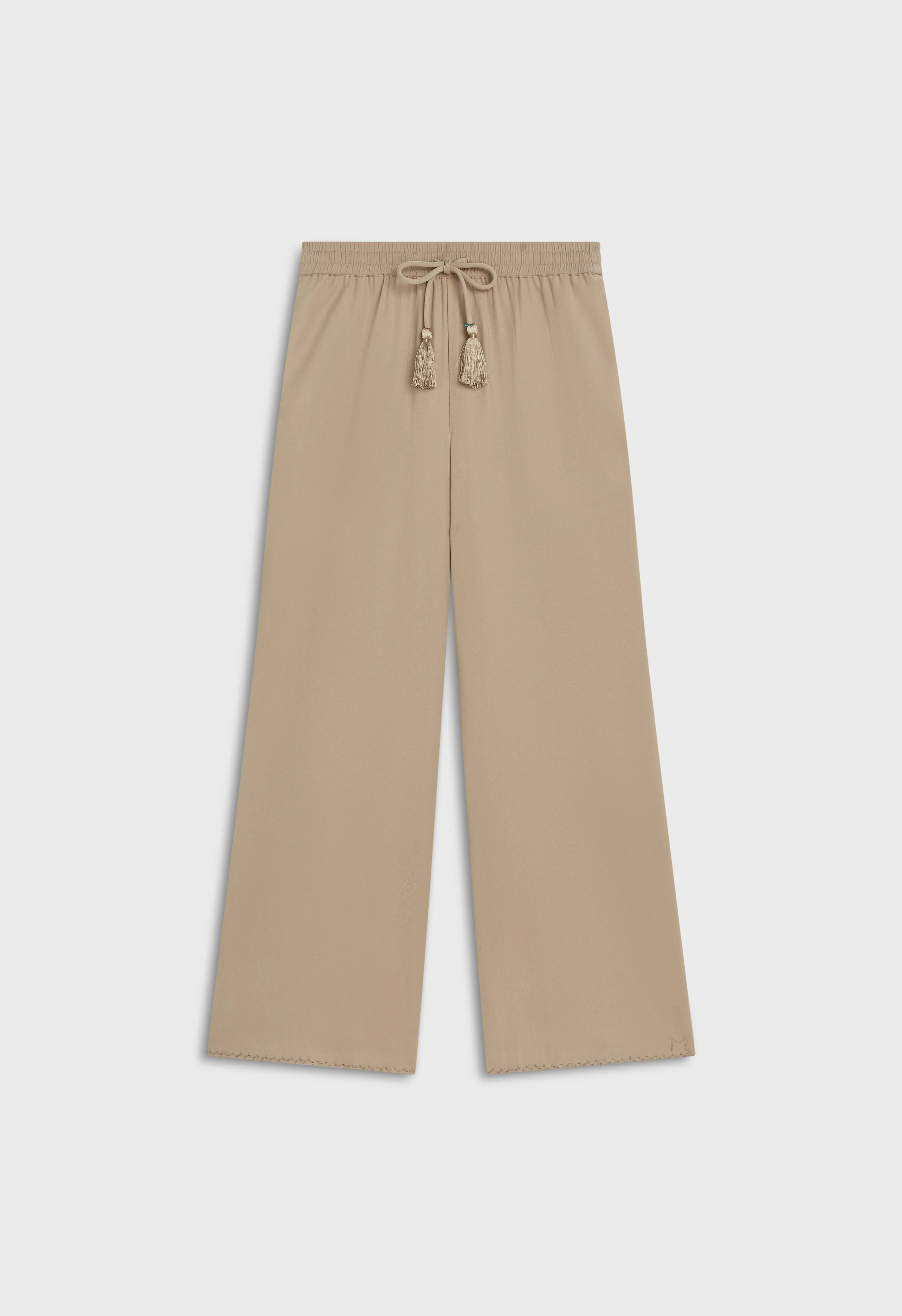 Soft Woven Tailored Pants | Mocha - Image 3